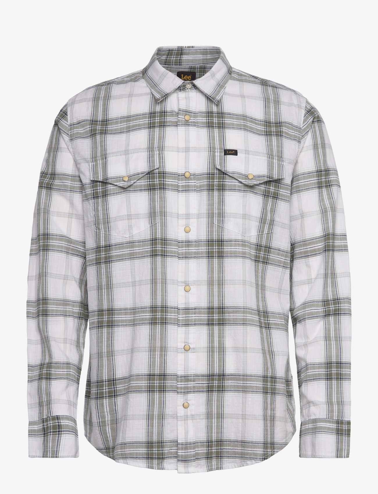 Lee Jeans - Clean Western Shirt - ruudulised särgid - mercantile bright white - 0