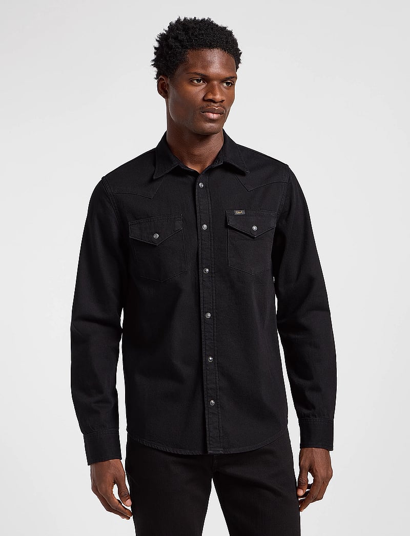 Lee Jeans - REGULAR WESTERN SHIRT - casual skjortor - black - 1