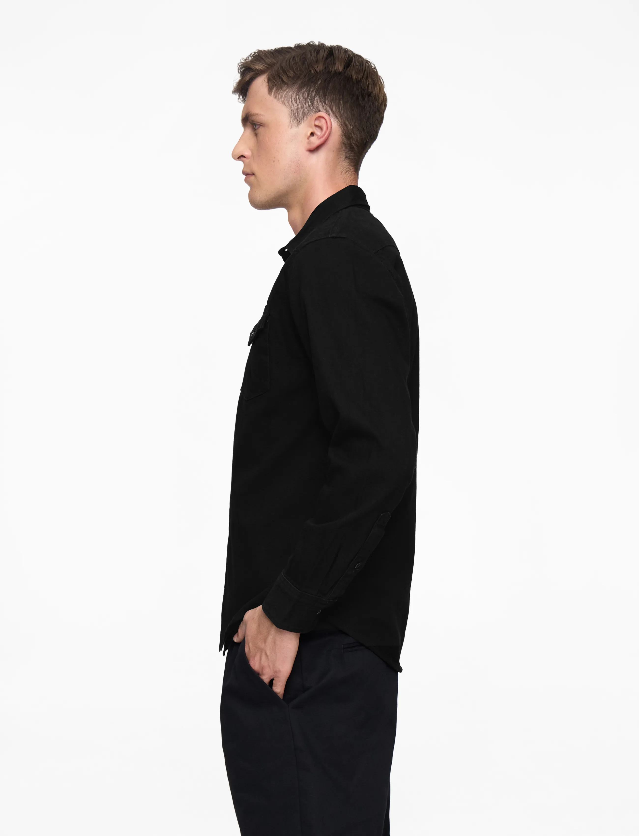 Lee Jeans - REGULAR WESTERN SHIRT - casual hemden - black - 4