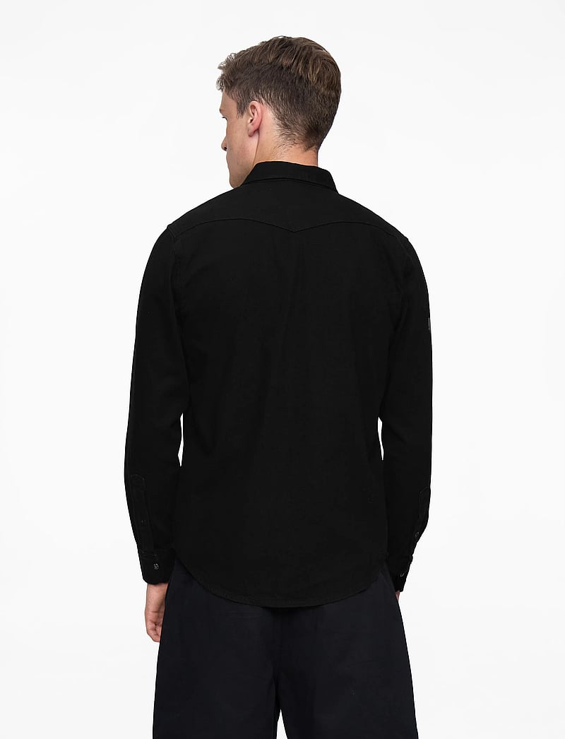 Lee Jeans - REGULAR WESTERN SHIRT - casual hemden - black - 4