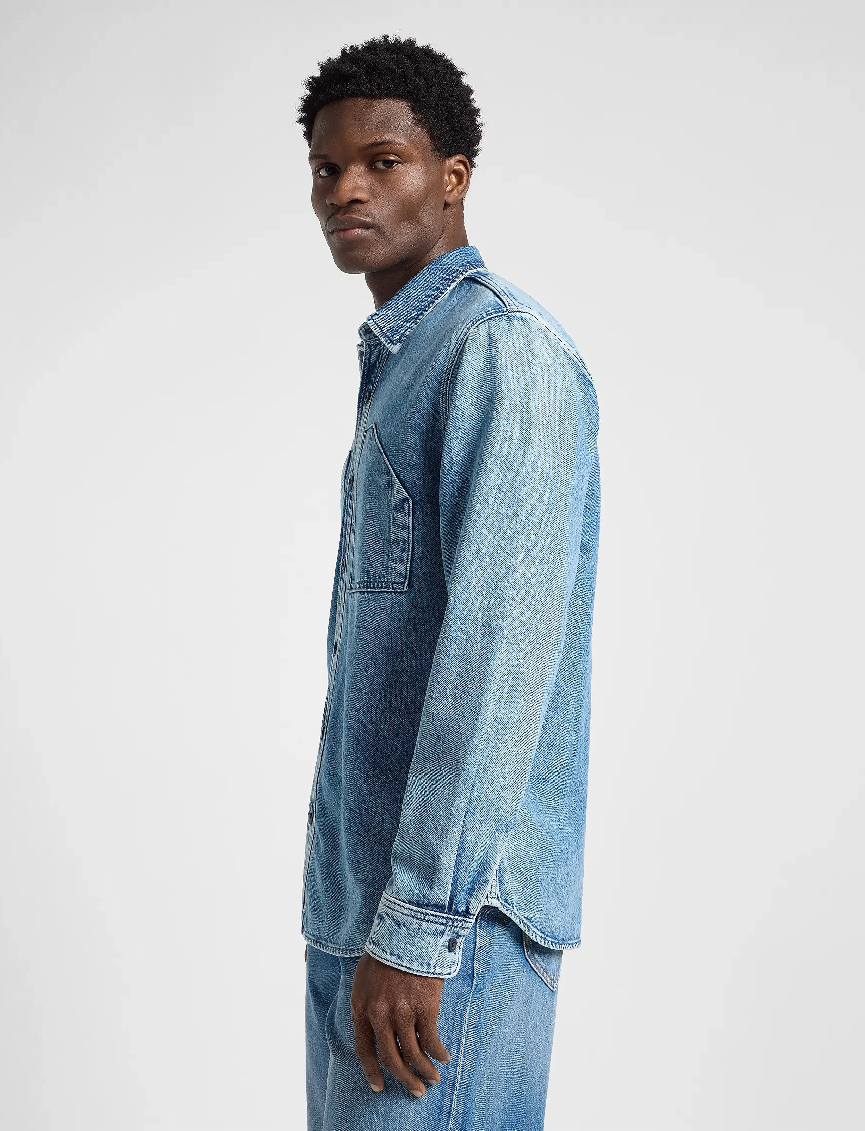 Lee Jeans - Engineer Overshirt - fødselsdagsgaver - blue meadow wash - 5