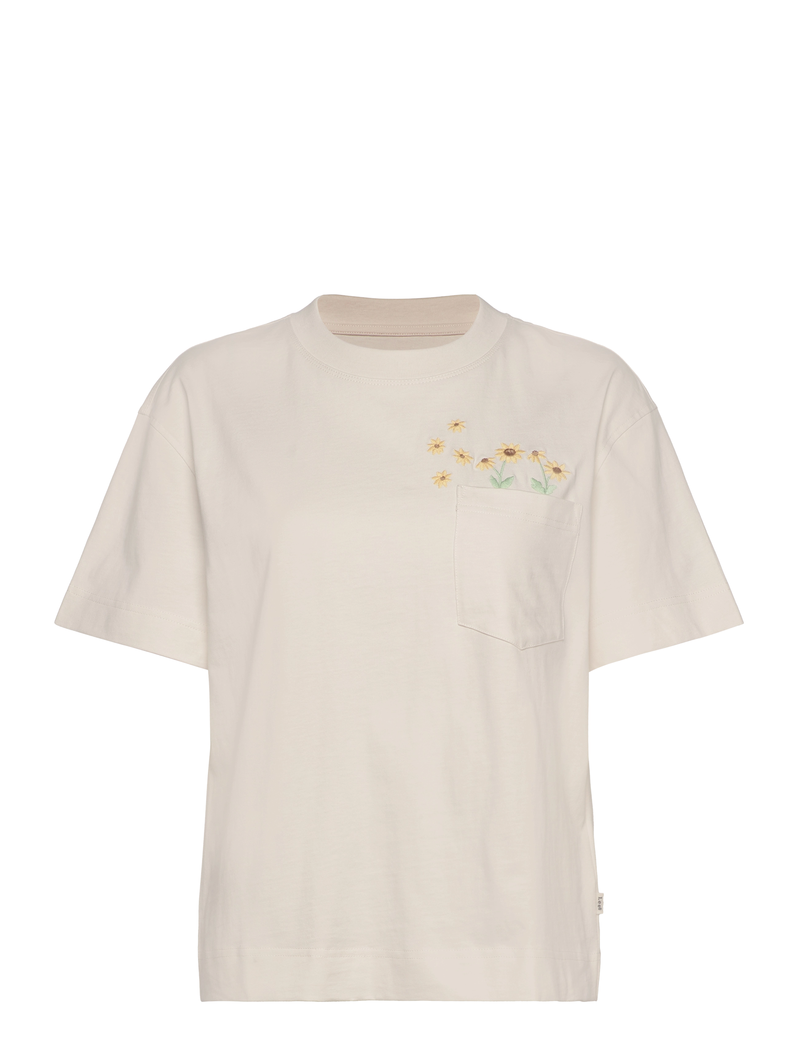Lee Jeans - Embroidery Pocket Tee - ecru - 1