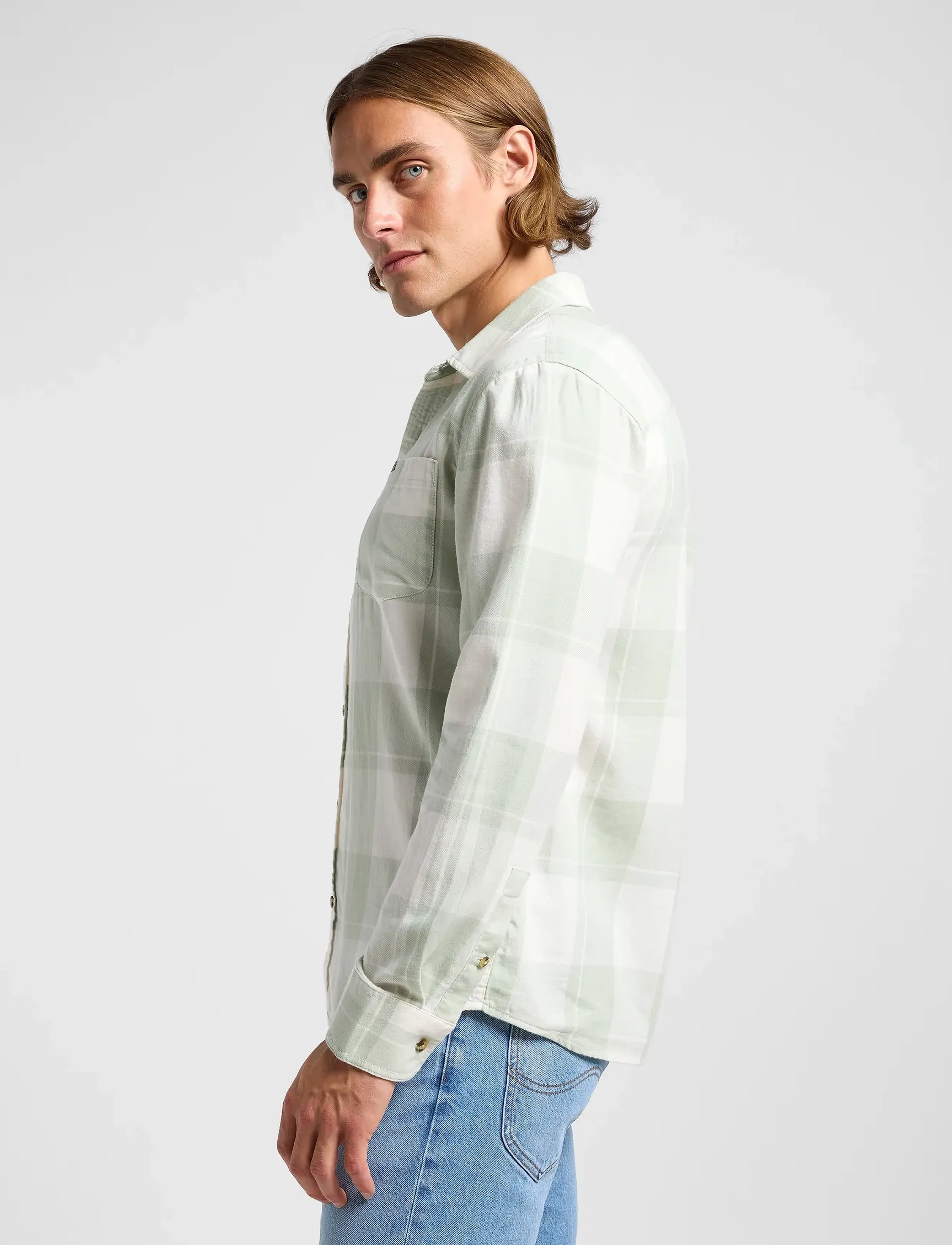 Lee Jeans - MERCANTILE SHIRT - soft sage - 4