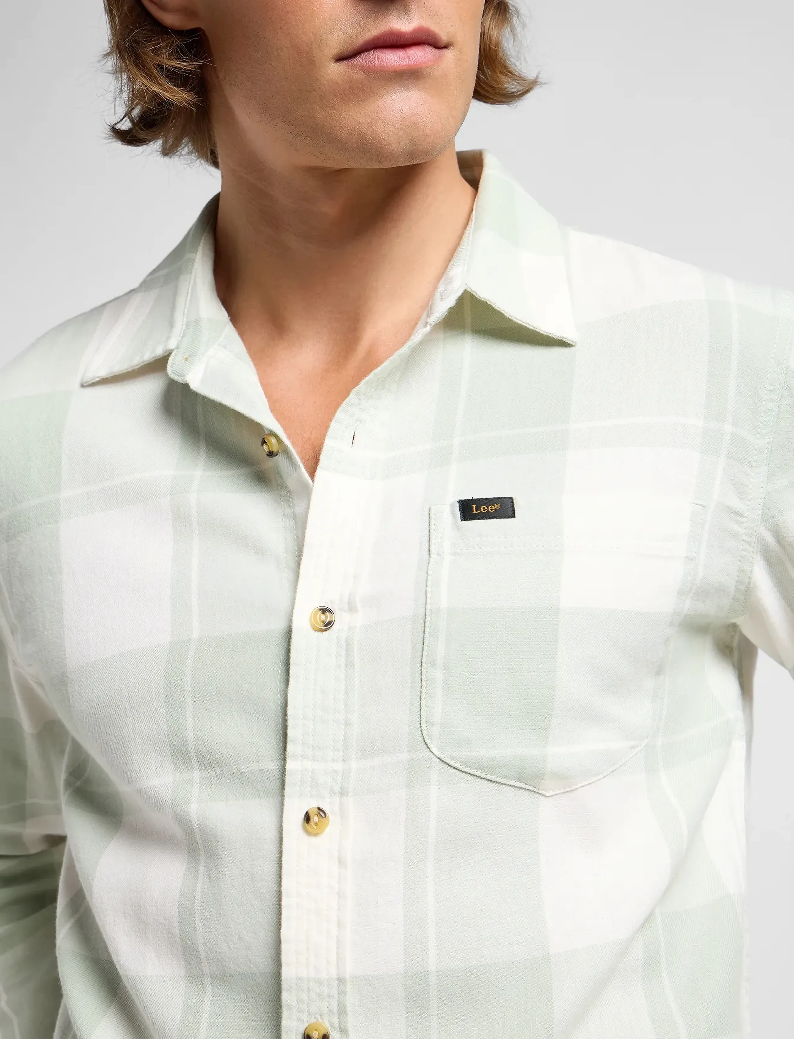 Lee Jeans - MERCANTILE SHIRT - soft sage - 5