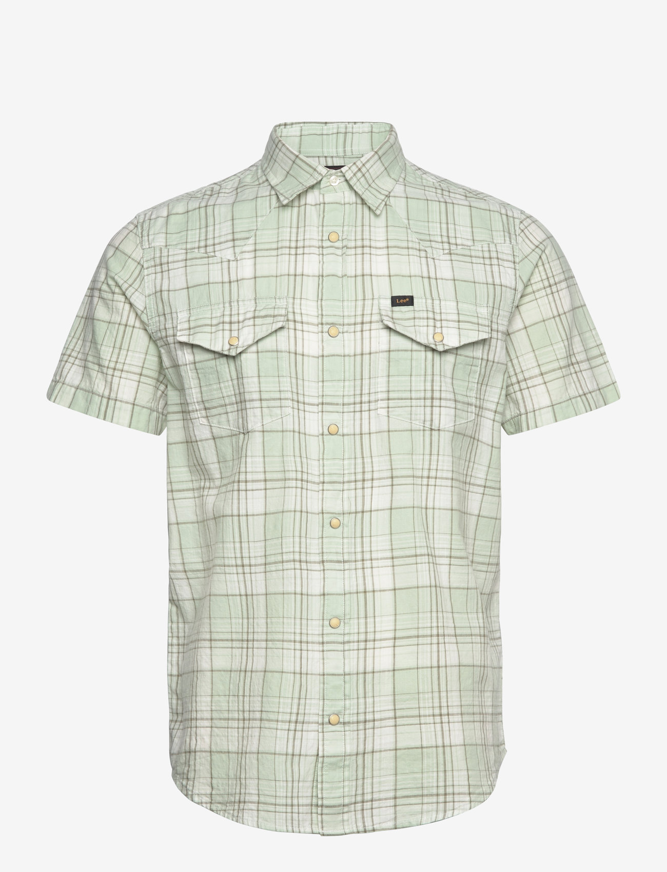 Lee Jeans - Ss Western Shirt - kortärmade skjortor - mercantile sage ombre - 1
