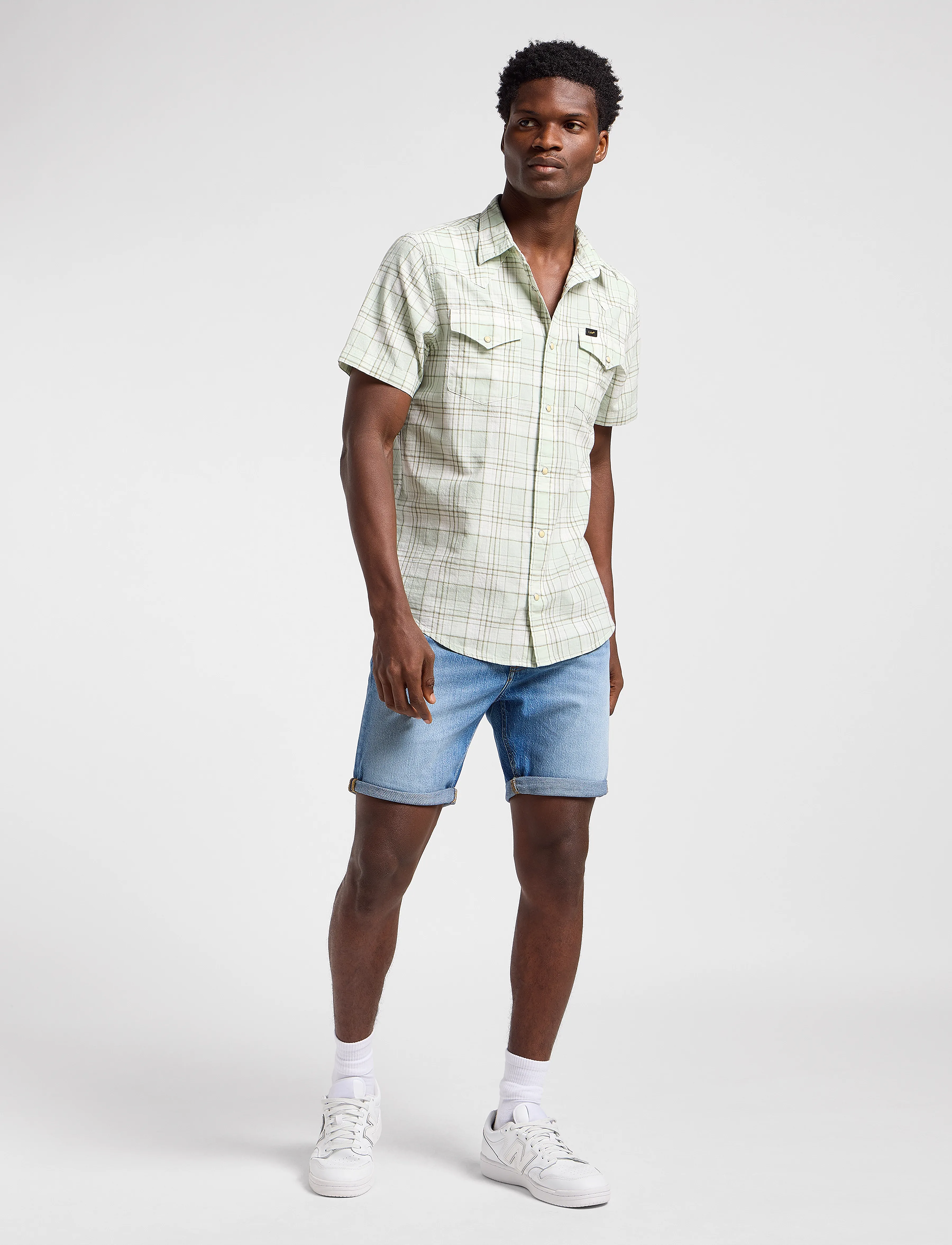 Lee Jeans - Ss Western Shirt - mercantile sage ombre - 4