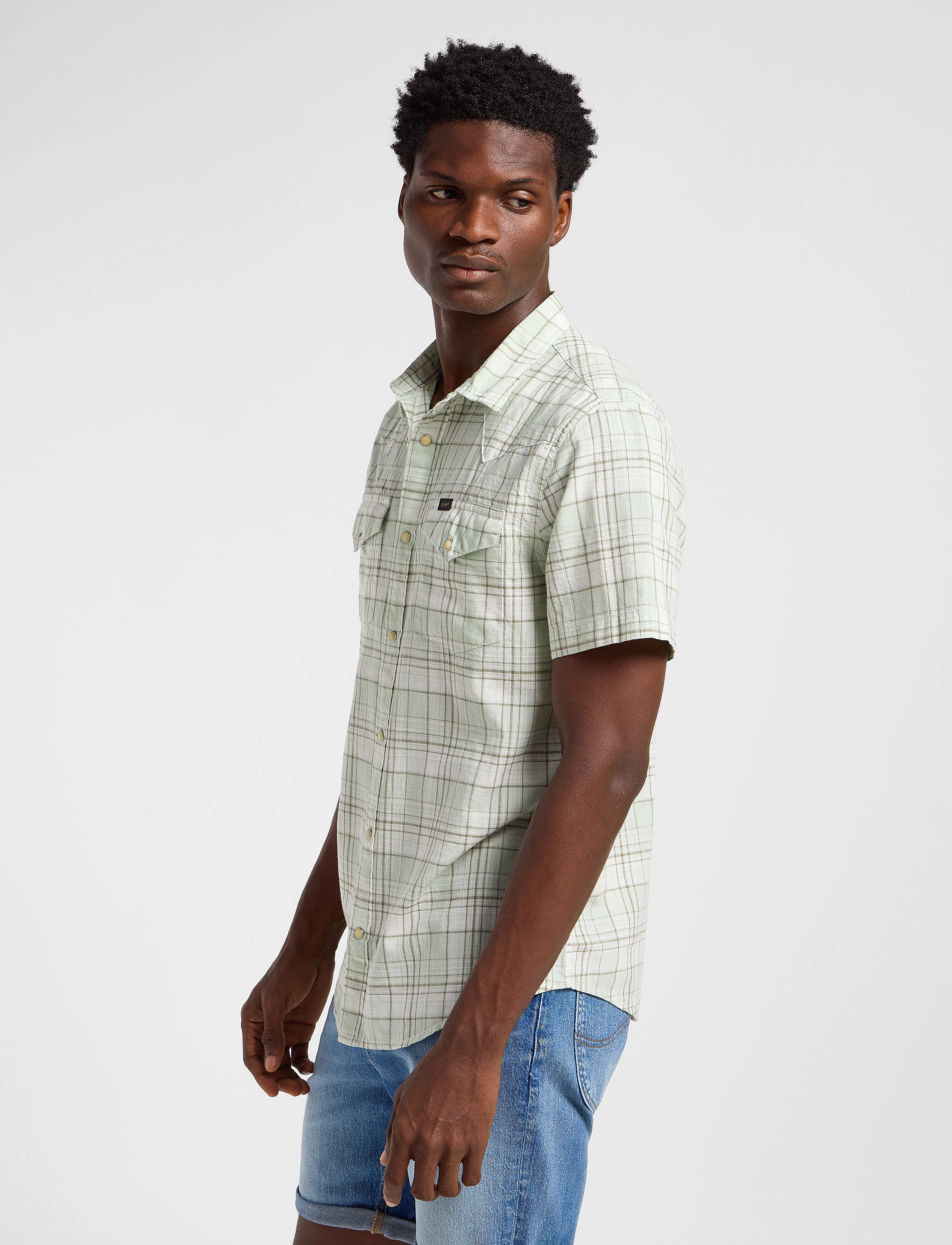 Lee Jeans - Ss Western Shirt - mercantile sage ombre - 5