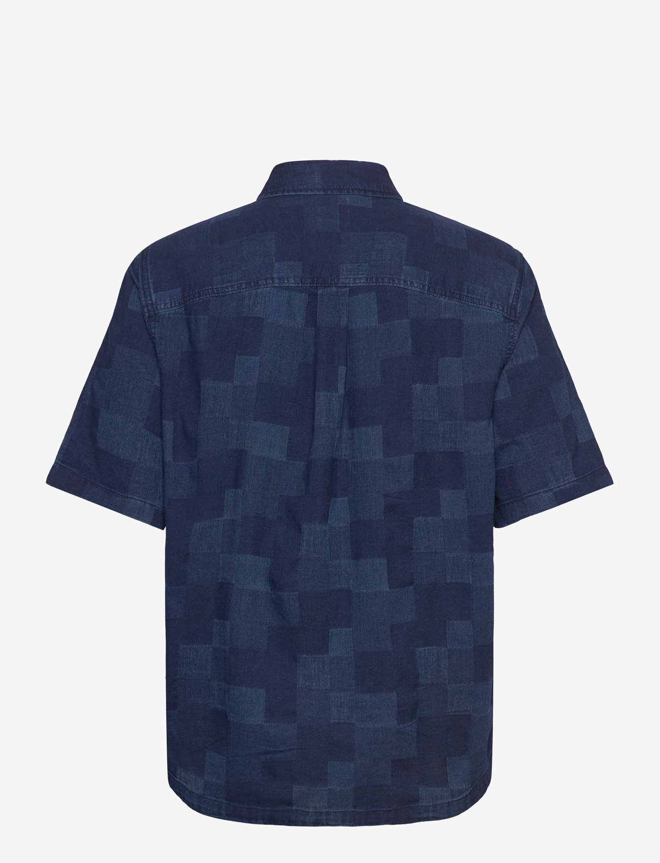 Lee Jeans - Popover Shirt Ss - kurzarmhemden - indigo patchwork dobby - 2