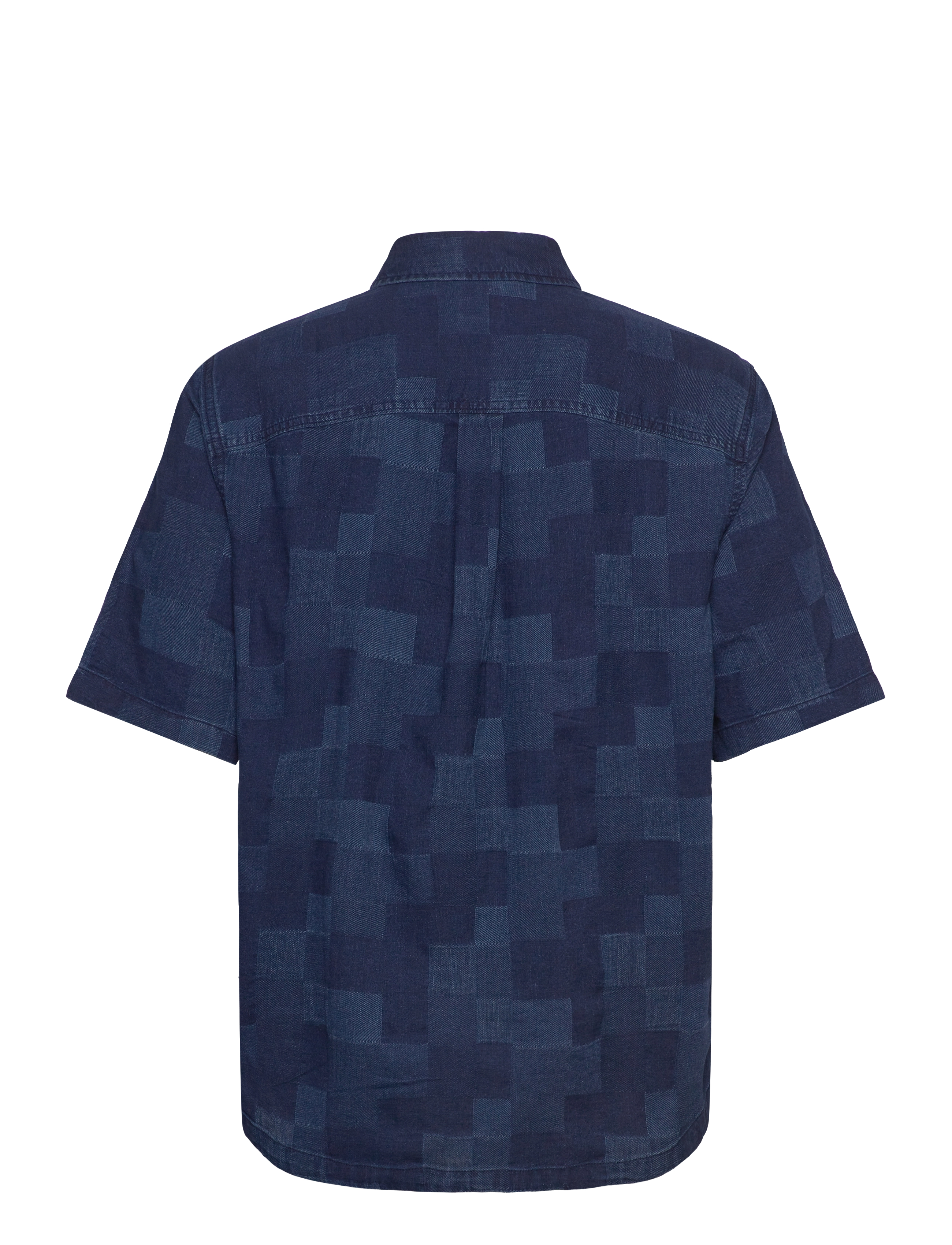 Lee Jeans - Popover Shirt Ss - indigo patchwork dobby - 2