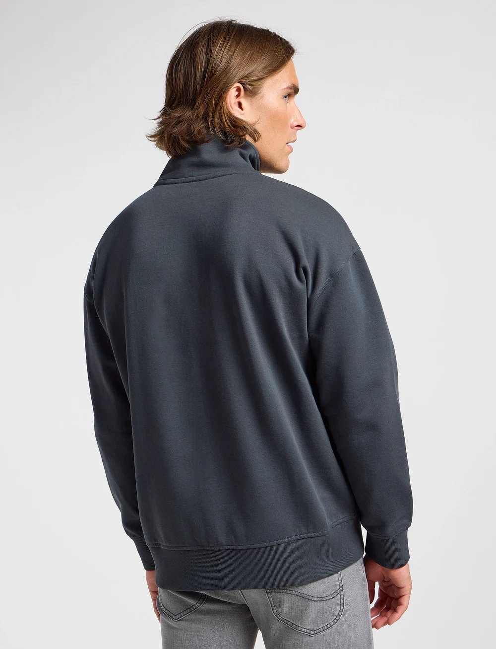 Lee Jeans - Half Zip Sweatshirt - sweatshirts - washed black - 3