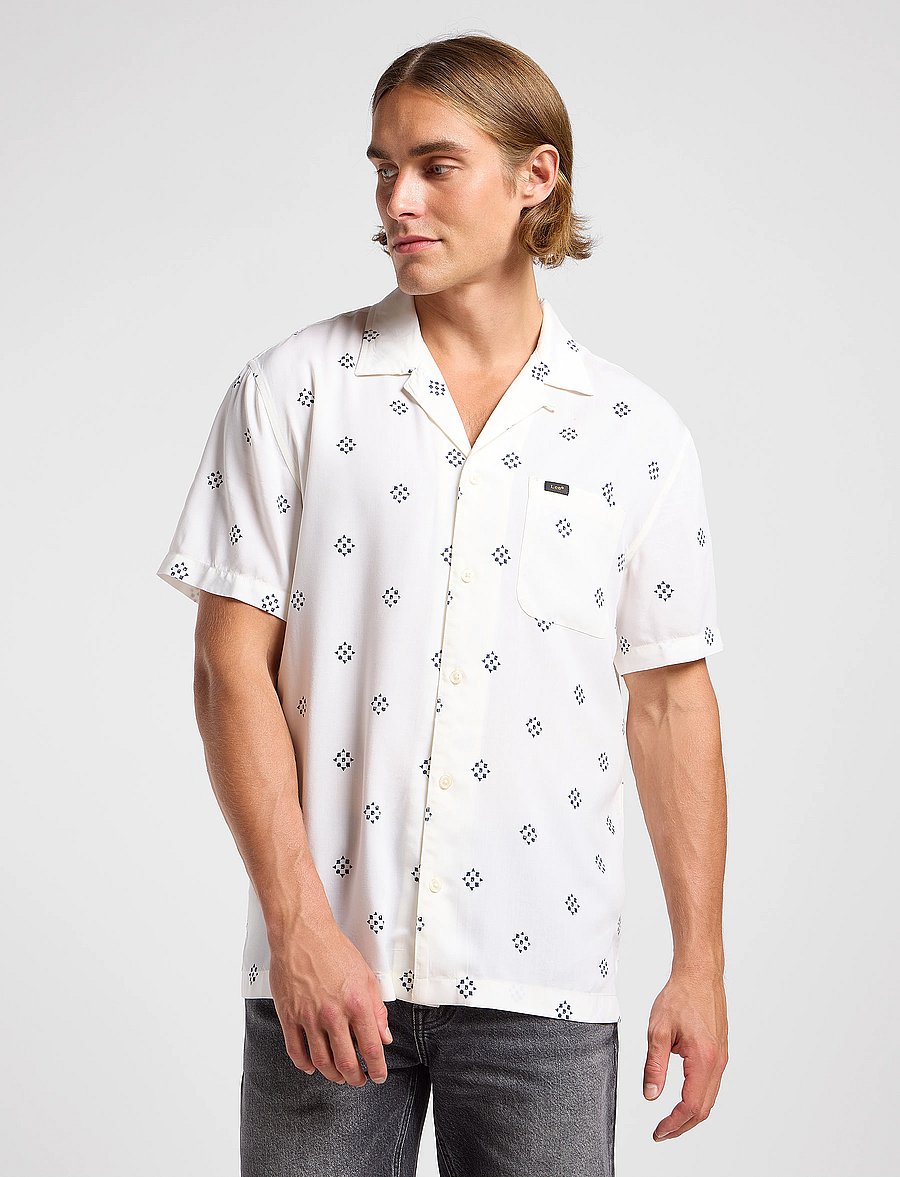 Lee Jeans - Resort Shirt - kurzarmhemden - ecru - 0