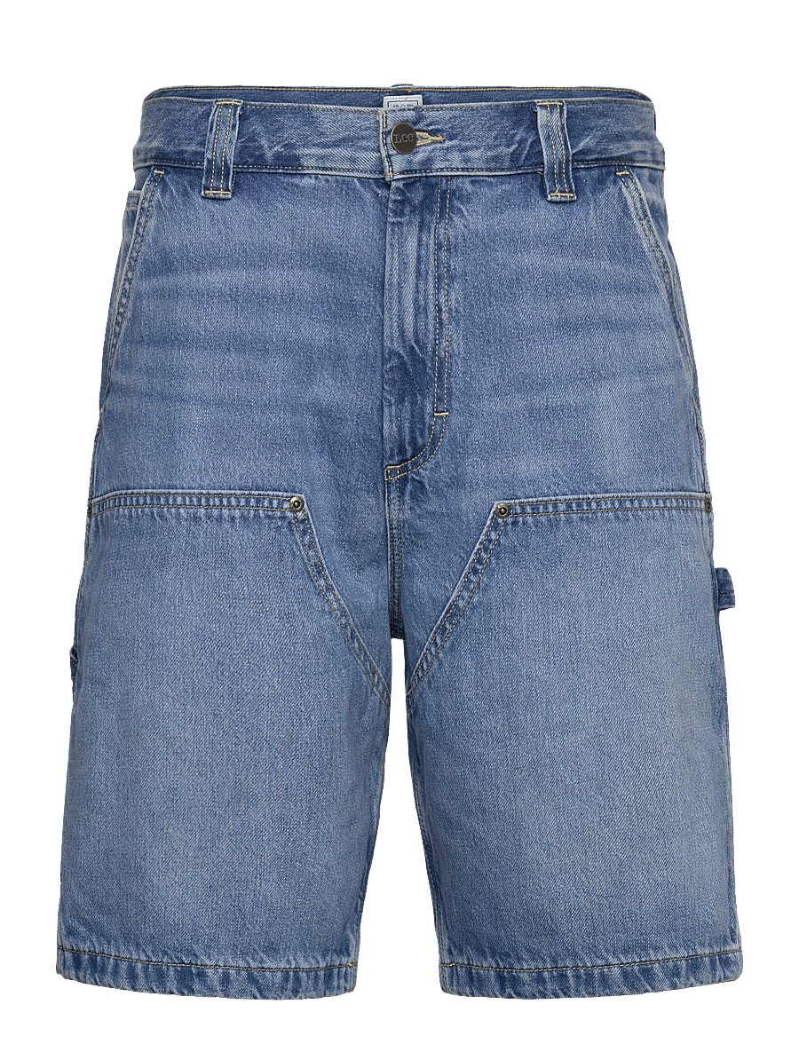 Lee Jeans - Dbl Knee Carpenter Short - farkkushortsit - raven - 1