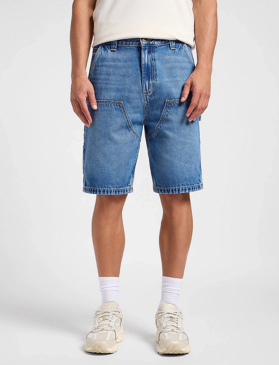 Lee Jeans - Dbl Knee Carpenter Short - farkkushortsit - raven - 0