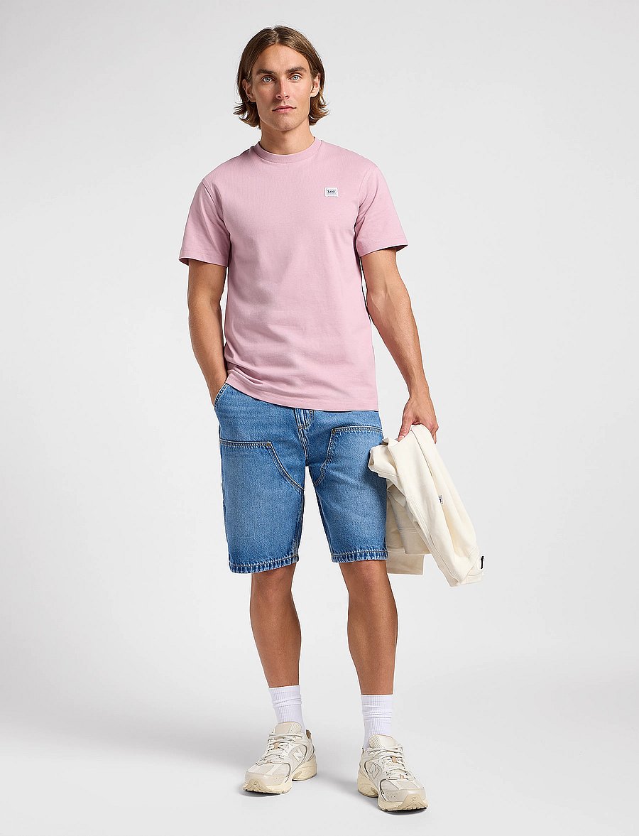 Lee Jeans - Dbl Knee Carpenter Short - farkkushortsit - raven - 4