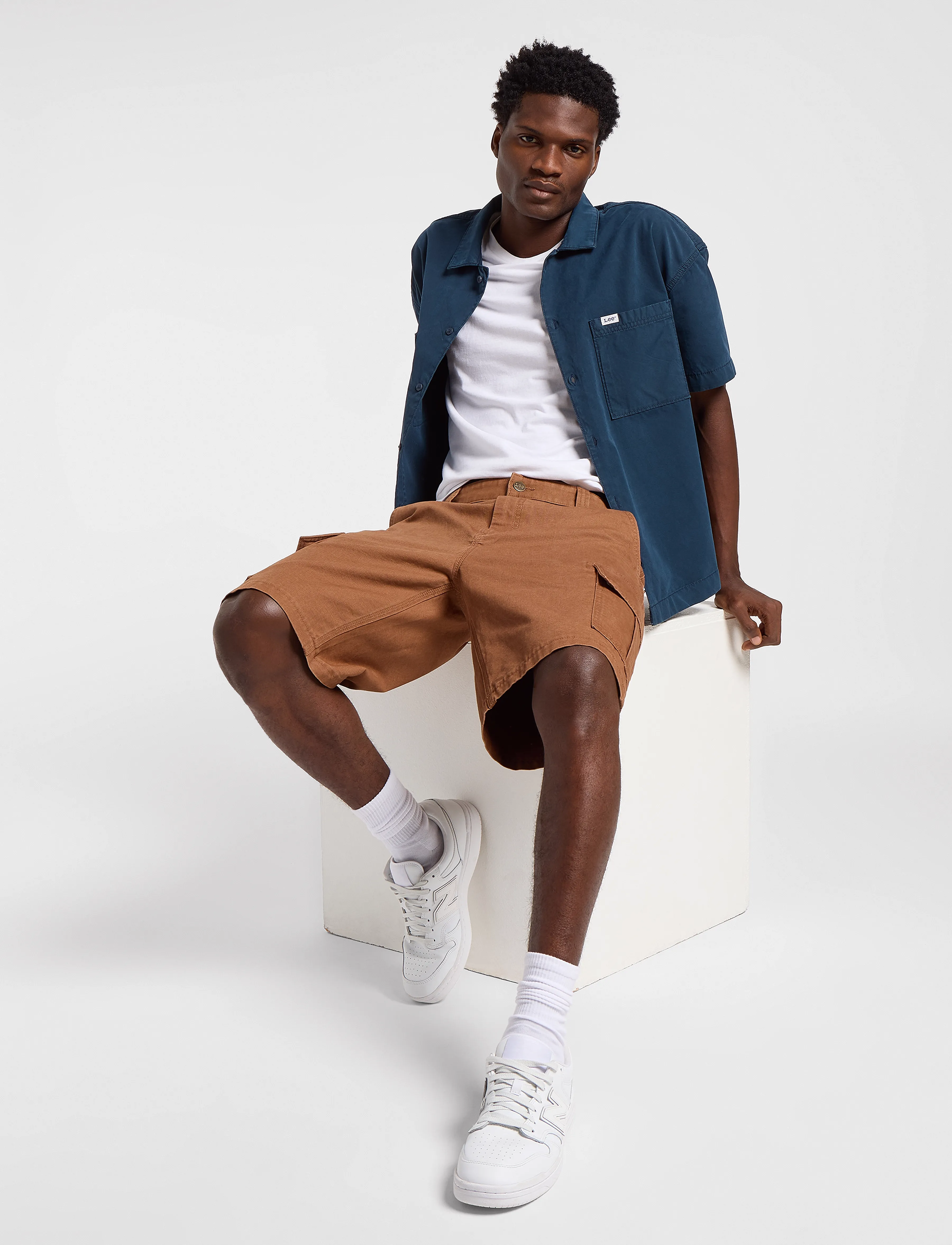 Lee Jeans Cargo Short - Kleidung - BURLWOOD / brown