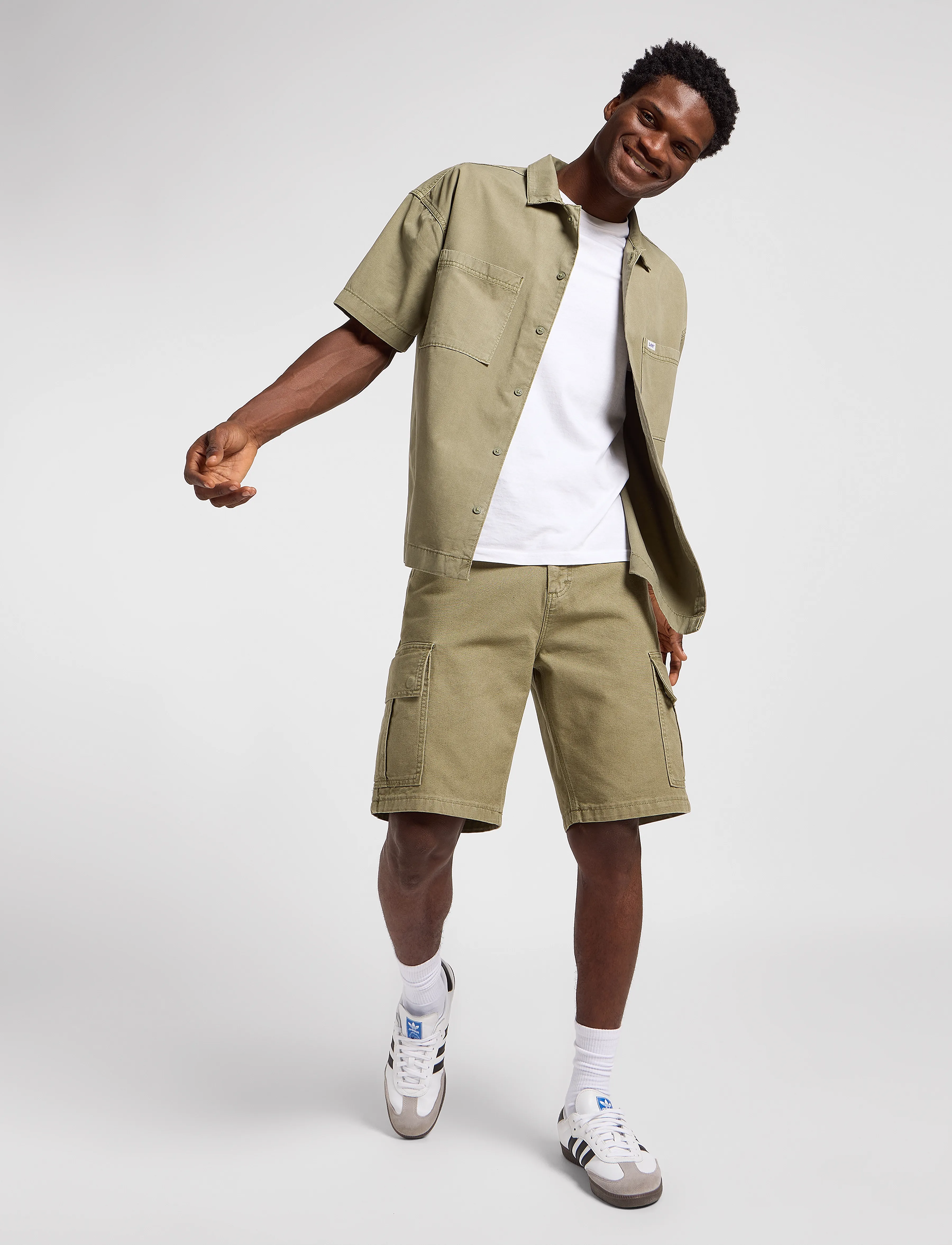 Lee Jeans Cargo Short - Cargo shorts - MERCANTILE GREEN / green