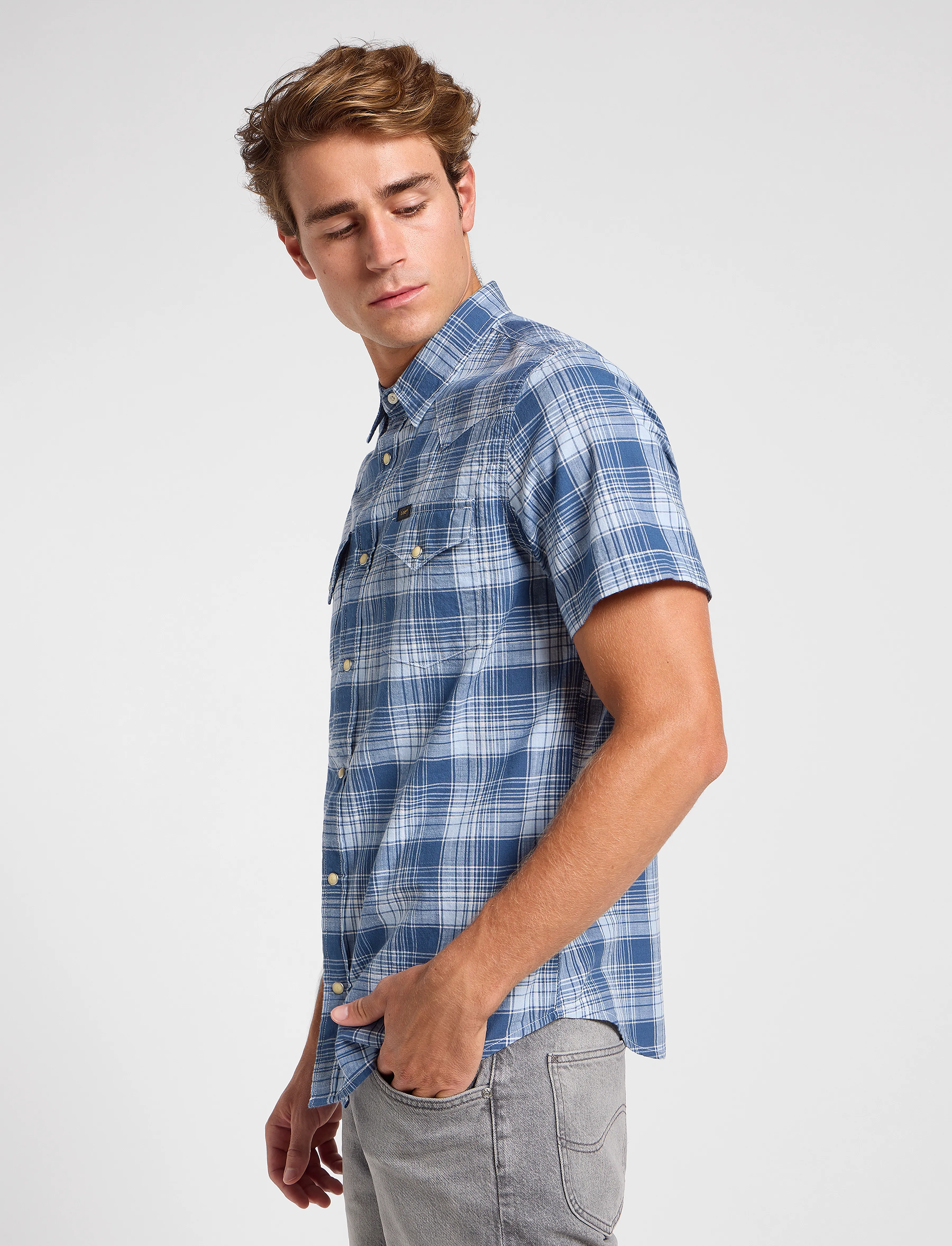 Lee Jeans - Ss Western Shirt - orion ombre - 5