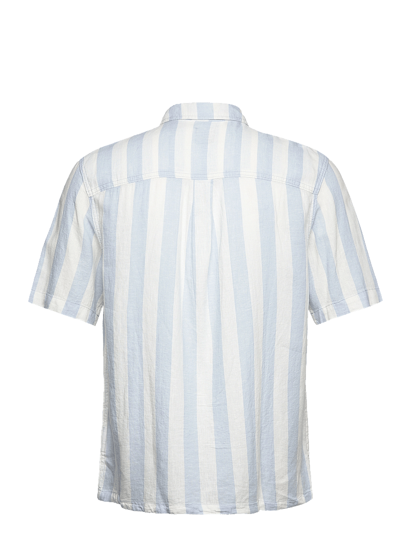 Lee Jeans - Popover Shirt Ss - linneskjortor - shy blue - 2