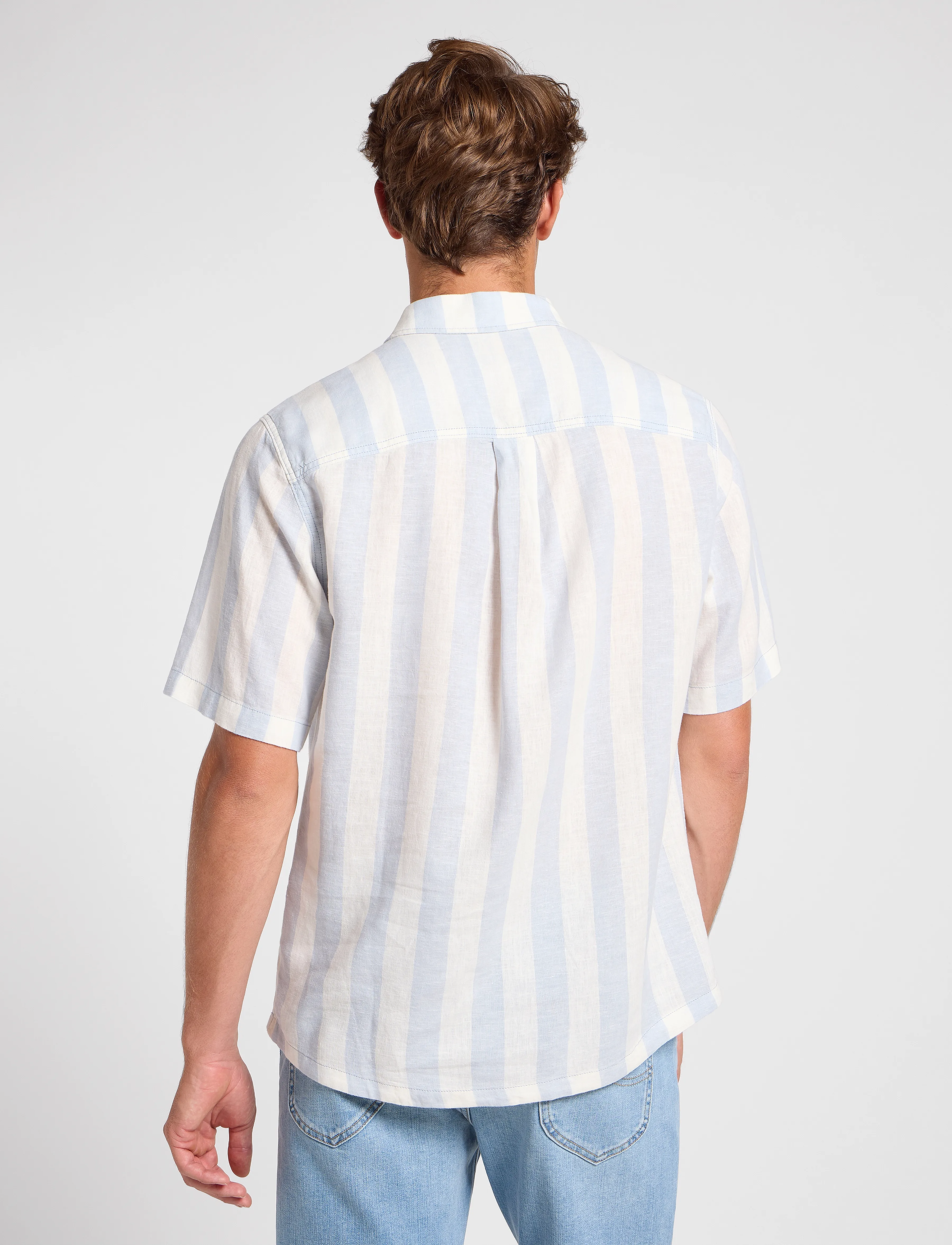 Lee Jeans - Popover Shirt Ss - shy blue - 3