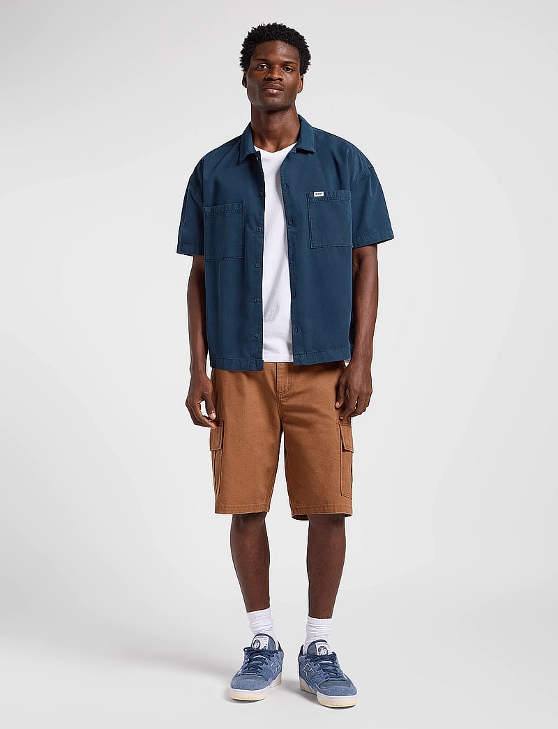 Lee Jeans - Lee Mechanic Shirt - kurzarmhemden - rivet navy - 4