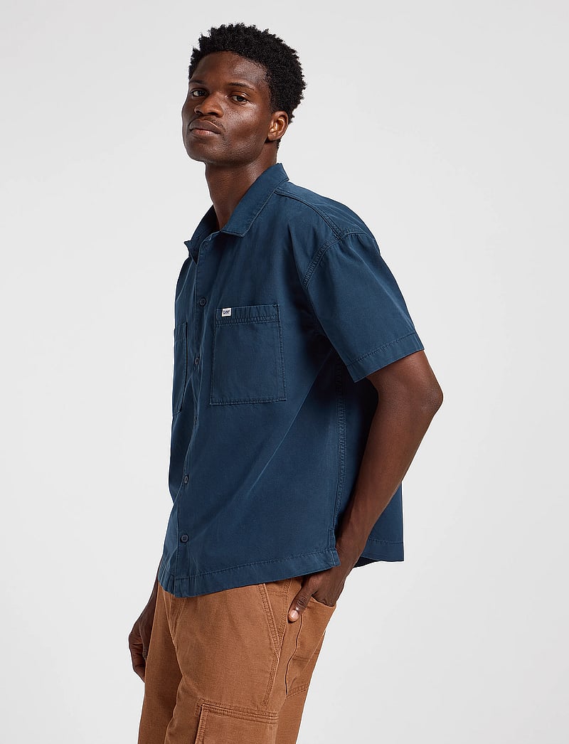 Lee Jeans - Lee Mechanic Shirt - kurzarmhemden - rivet navy - 5