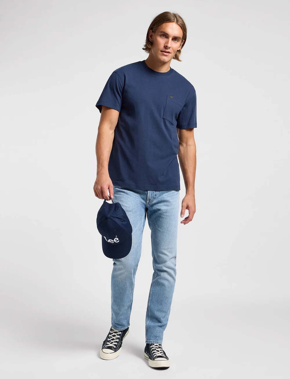 Lee Jeans - Relaxed Pocket Tee - short-sleeved t-shirts - mood indigo - 4