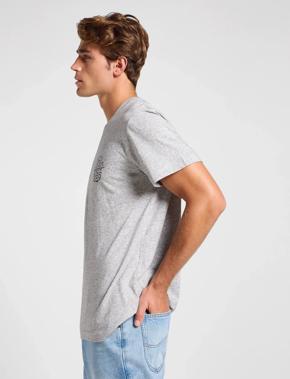 Lee Jeans - Relaxed Tee - kurzärmelig - grey mele - 4