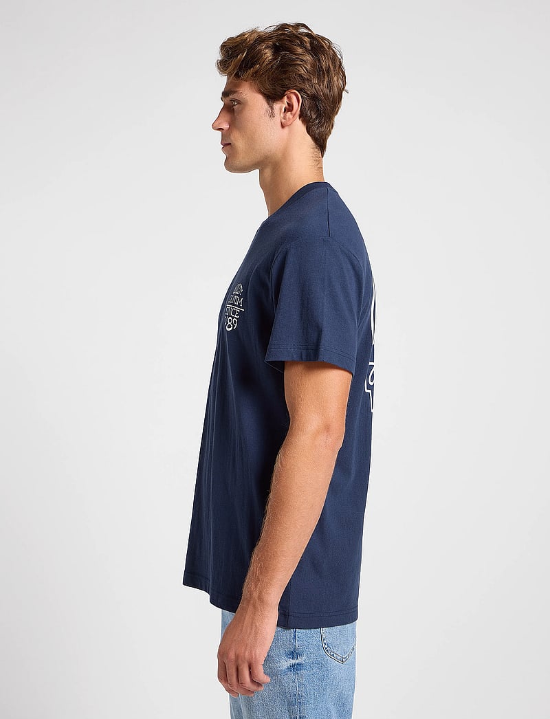 Lee Jeans - Relaxed Tee - kortærmede t-shirts - mood indigo - 4