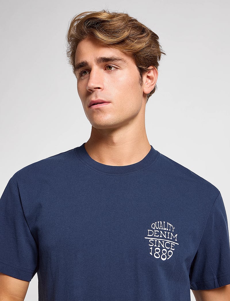 Lee Jeans - Relaxed Tee - kortærmede t-shirts - mood indigo - 5