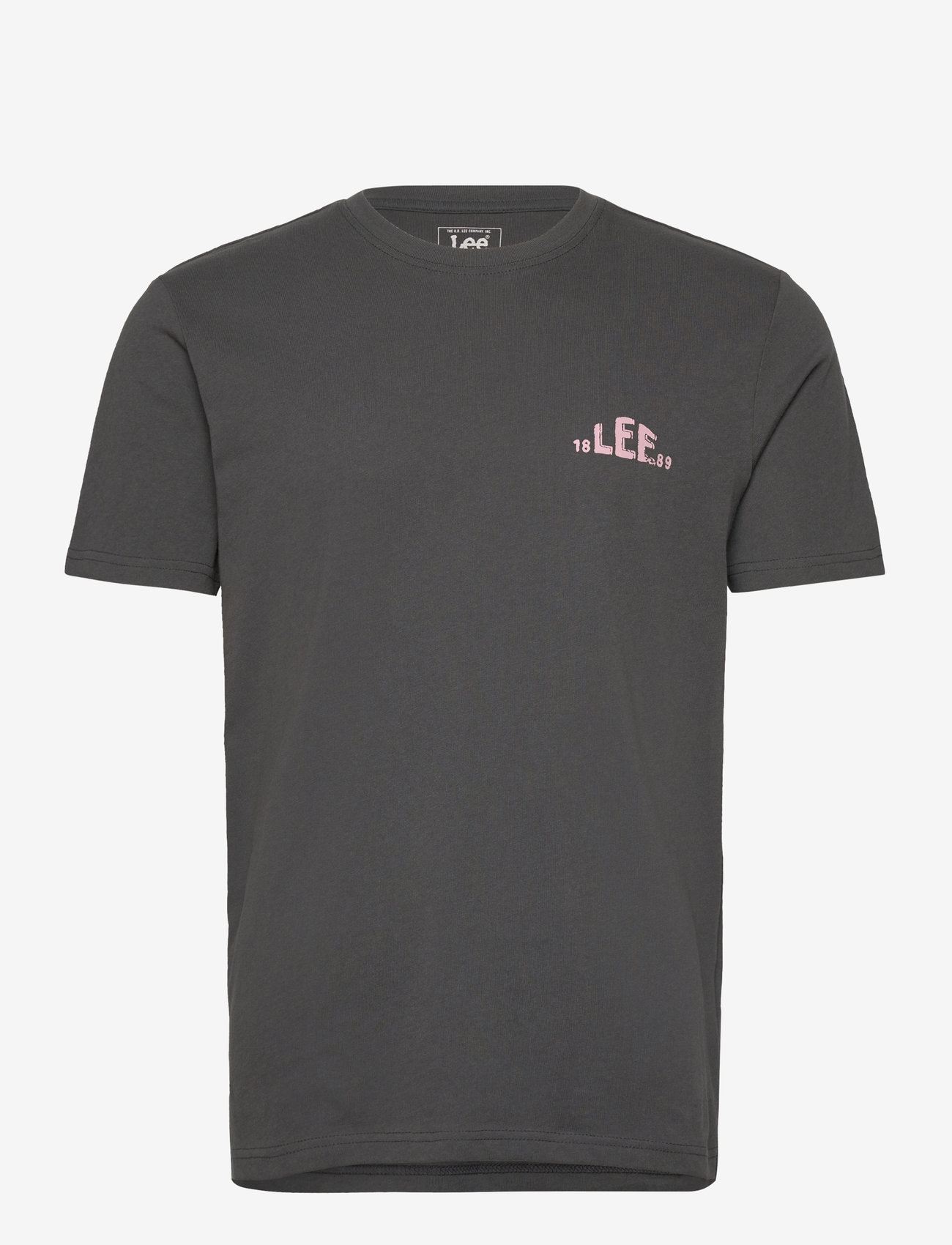 Lee Jeans - Regular Logo Tee - autumn clothing - washed black - 0