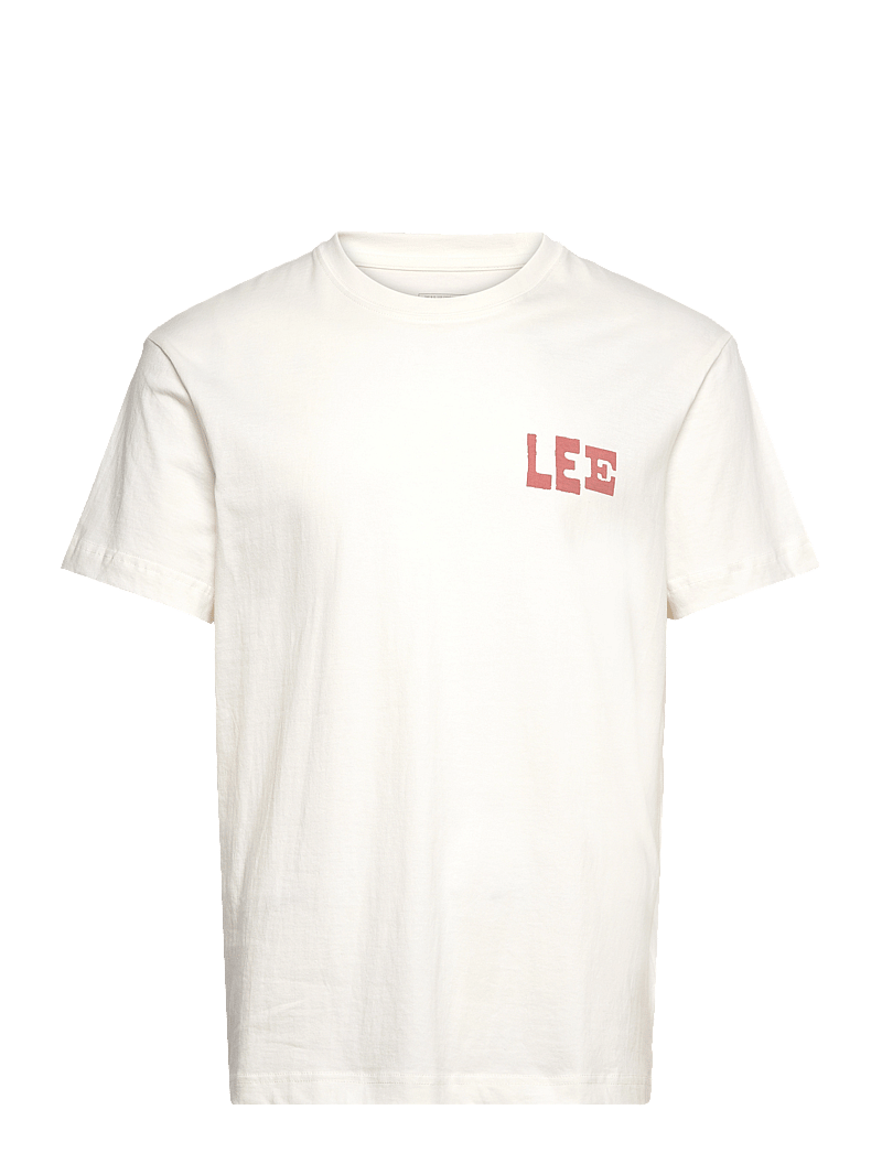 Lee Jeans - Relaxed Graphic Tee - kortärmade t-shirts - ecru - 1