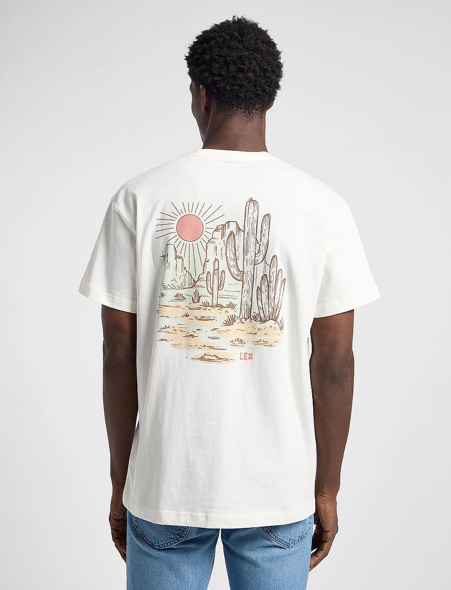 Lee Jeans - Relaxed Graphic Tee - ecru - 2