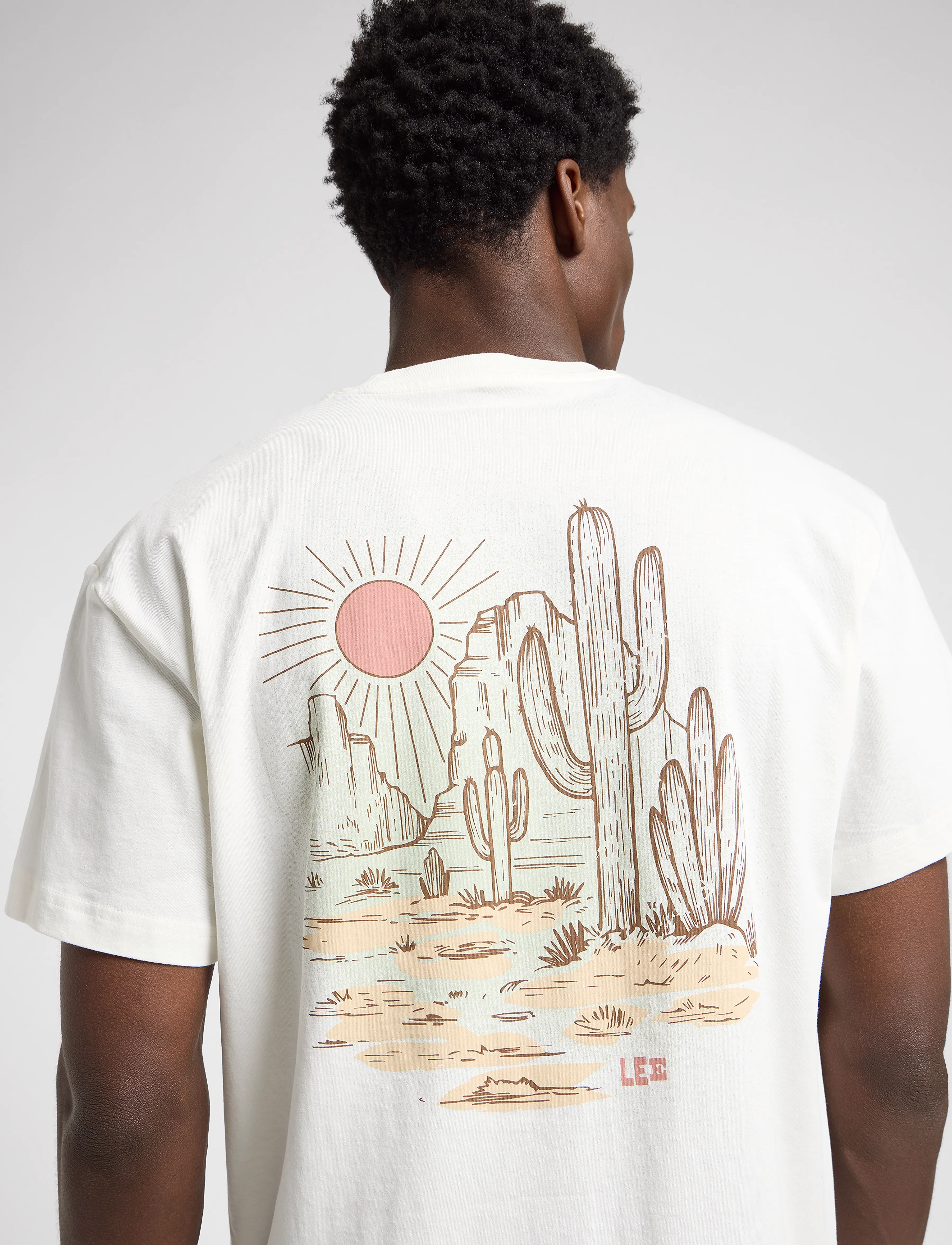Lee Jeans - Relaxed Graphic Tee - ecru - 5