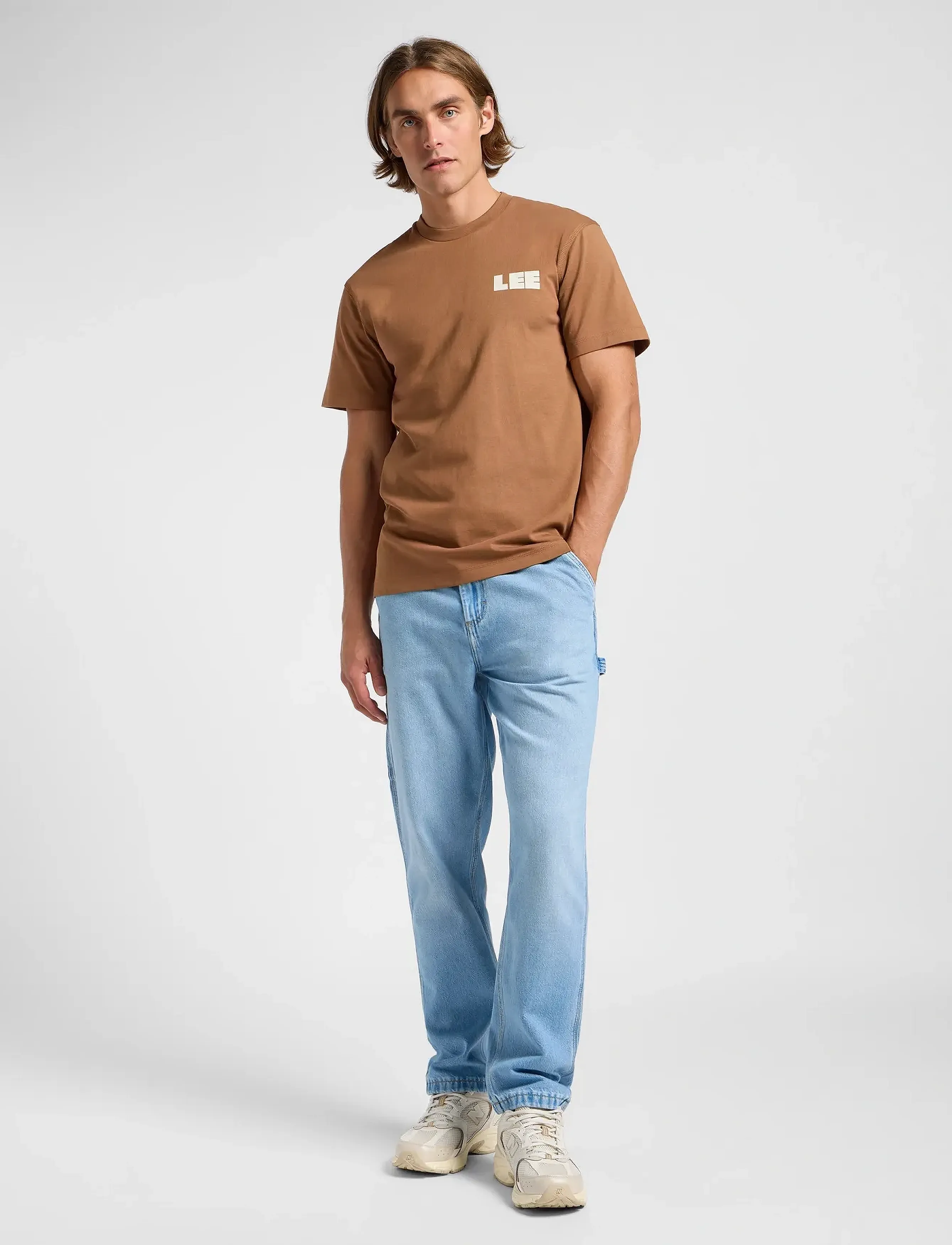 Lee Jeans - WW GRAPHIC TEE - laveste priser - burlwood - 3