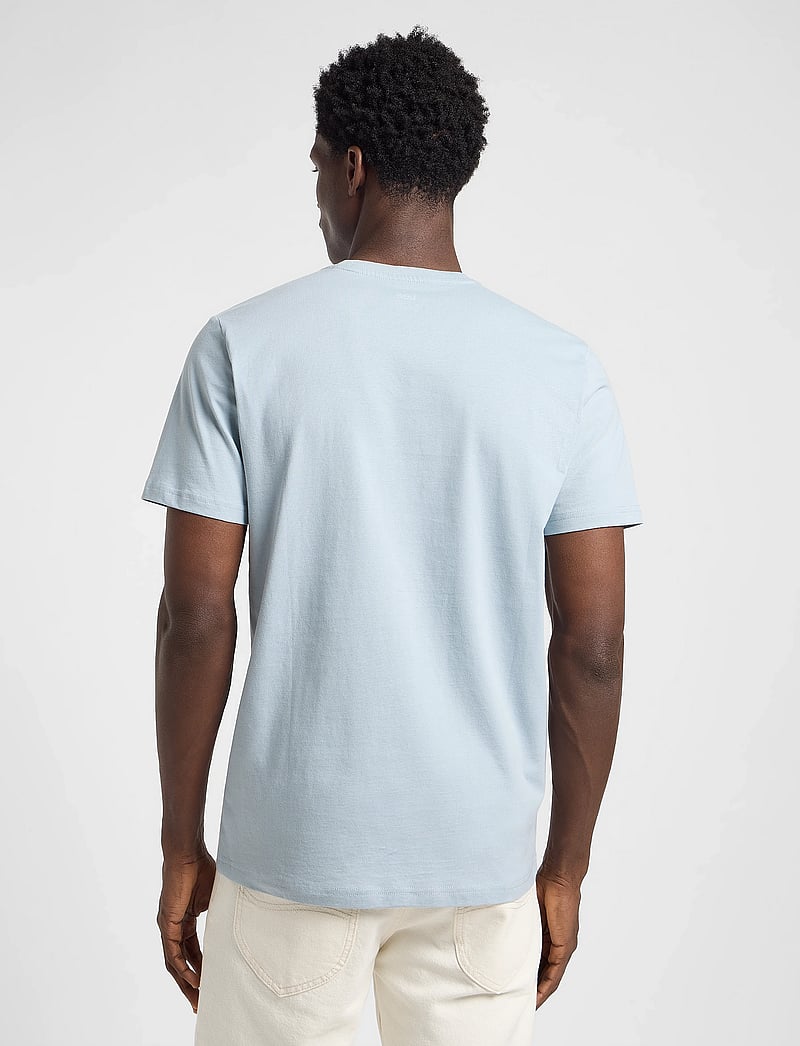 Lee Jeans - Ss Patch Logo Tee - kortærmede t-shirts - concrete gray - 3