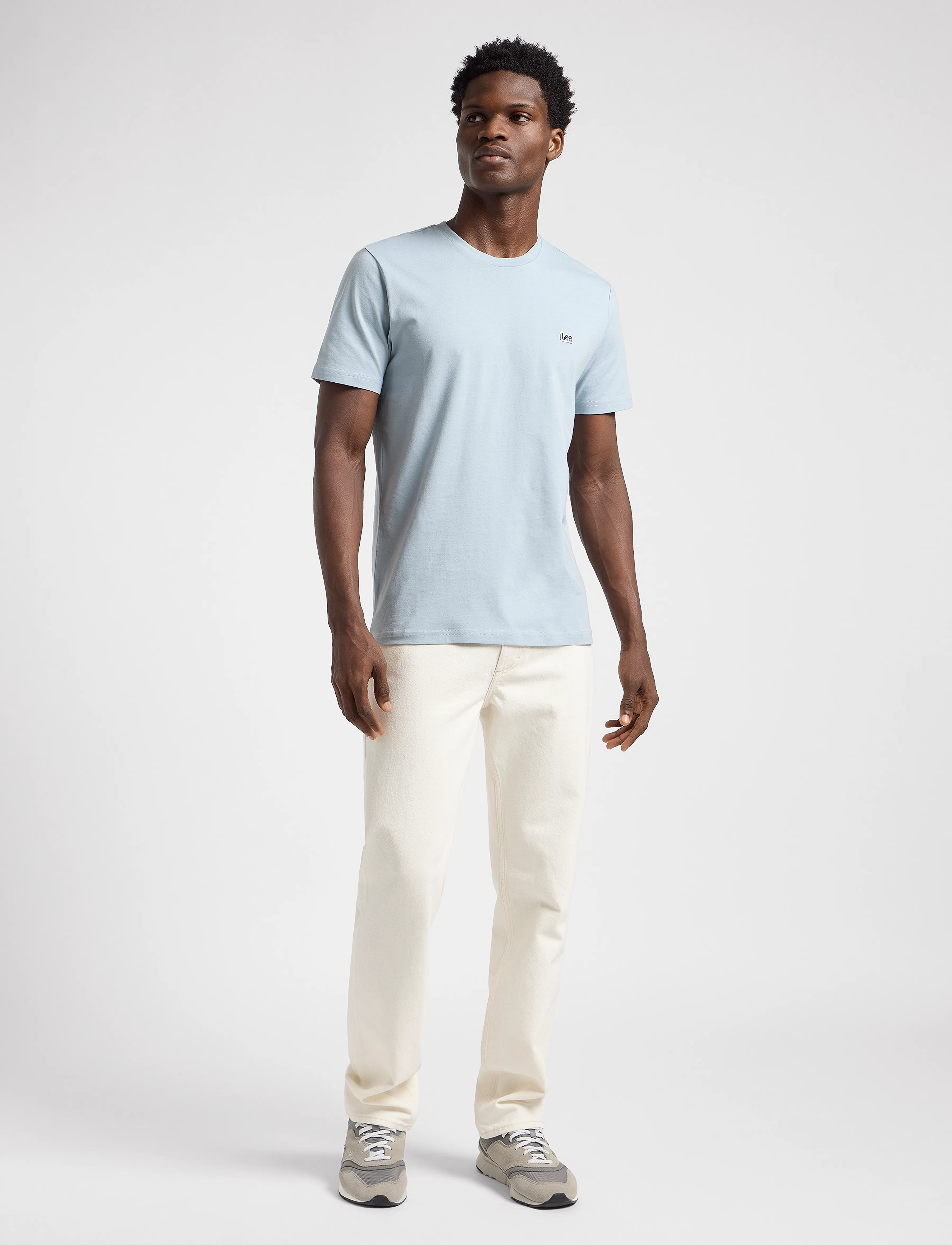 Lee Jeans - Ss Patch Logo Tee - concrete gray - 4