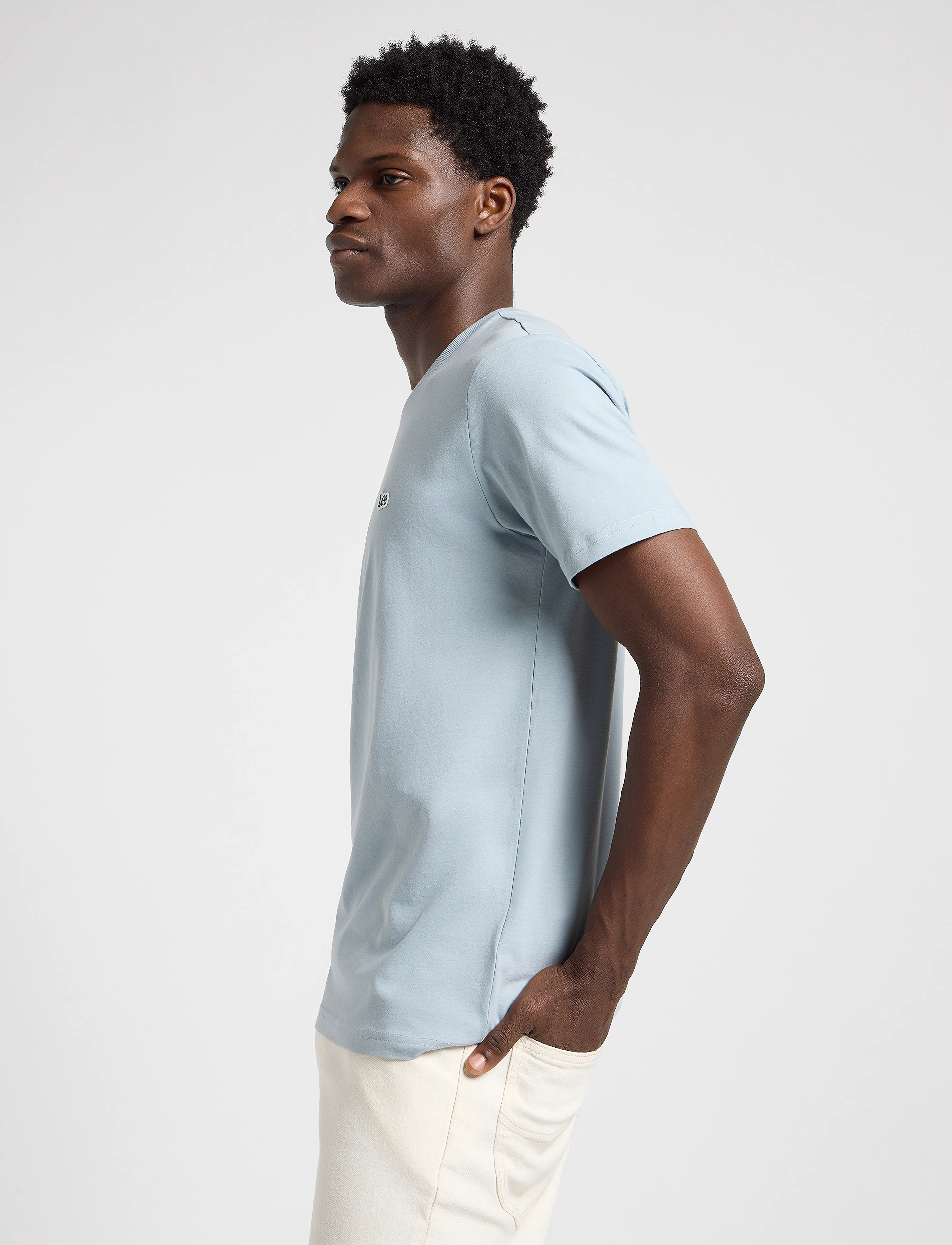 Lee Jeans - Ss Patch Logo Tee - concrete gray - 5