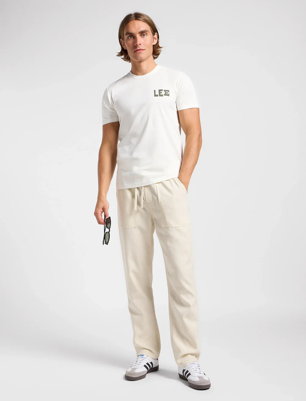 Lee Jeans - Regular Graphic Tee - kurzärmelig - ecru - 3