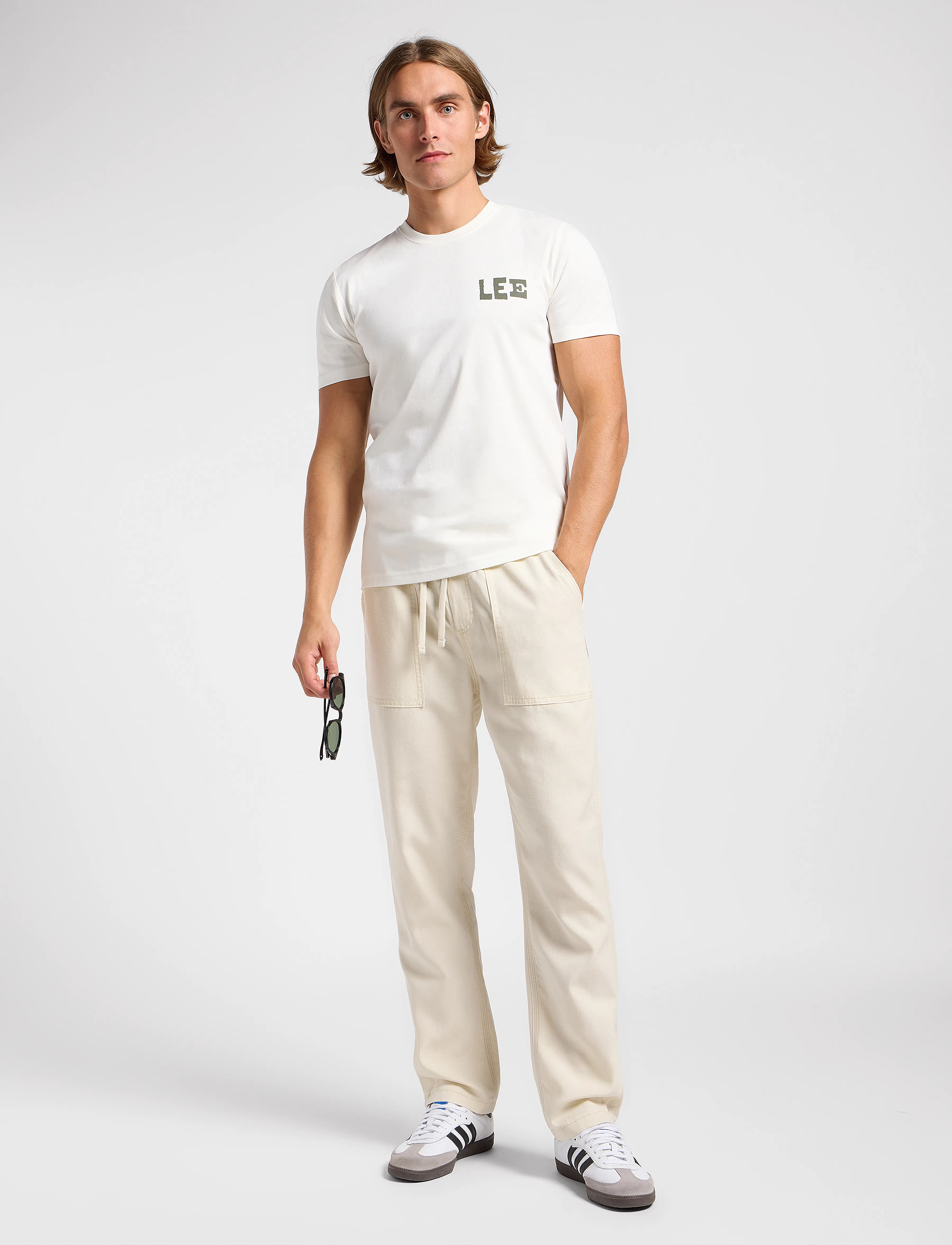 Lee Jeans - Regular Graphic Tee - ecru - 3