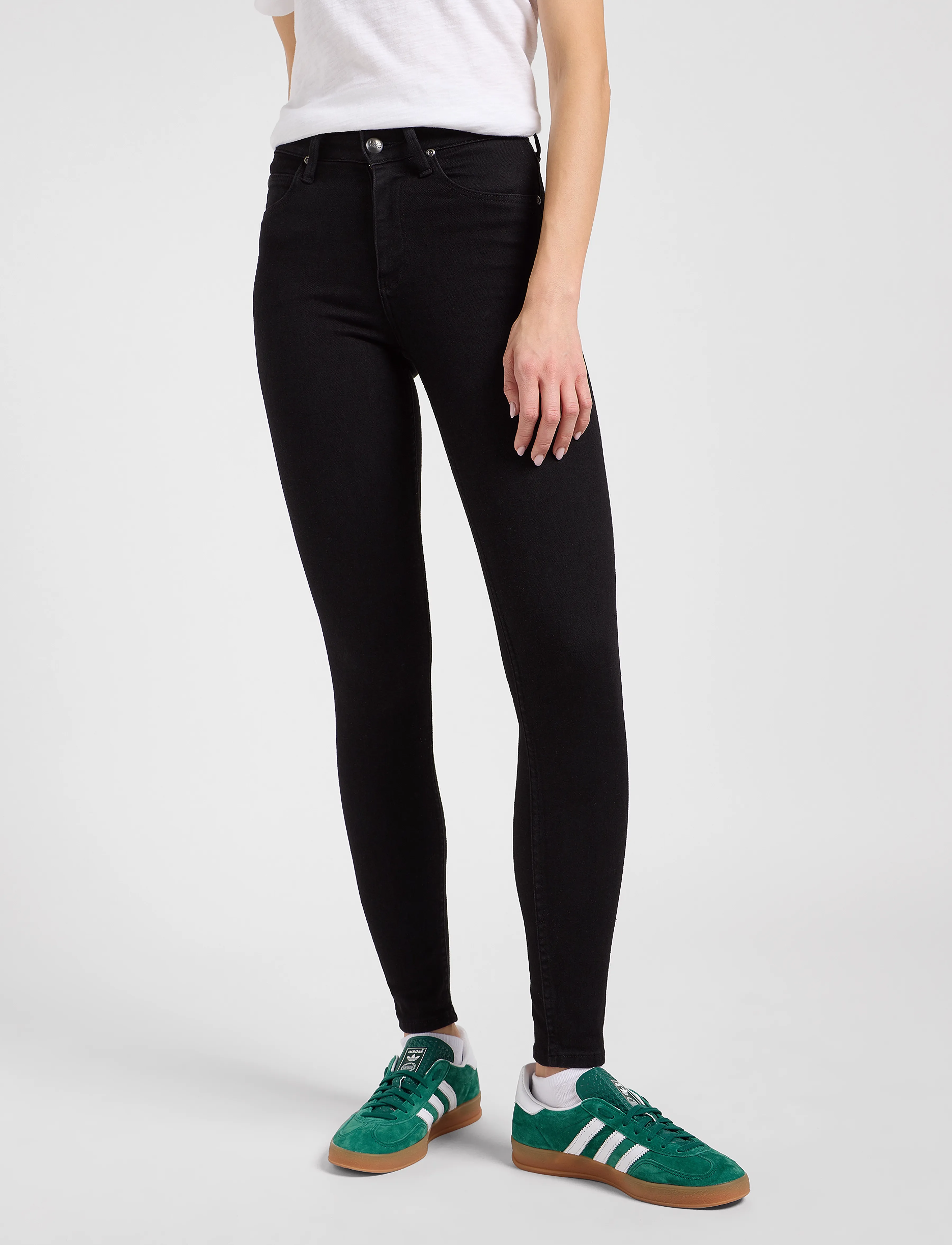 Lee Jeans Scarlett High, Kvinder, Højtaljede Skinny Jeans, Sort, Str: 28 x 29