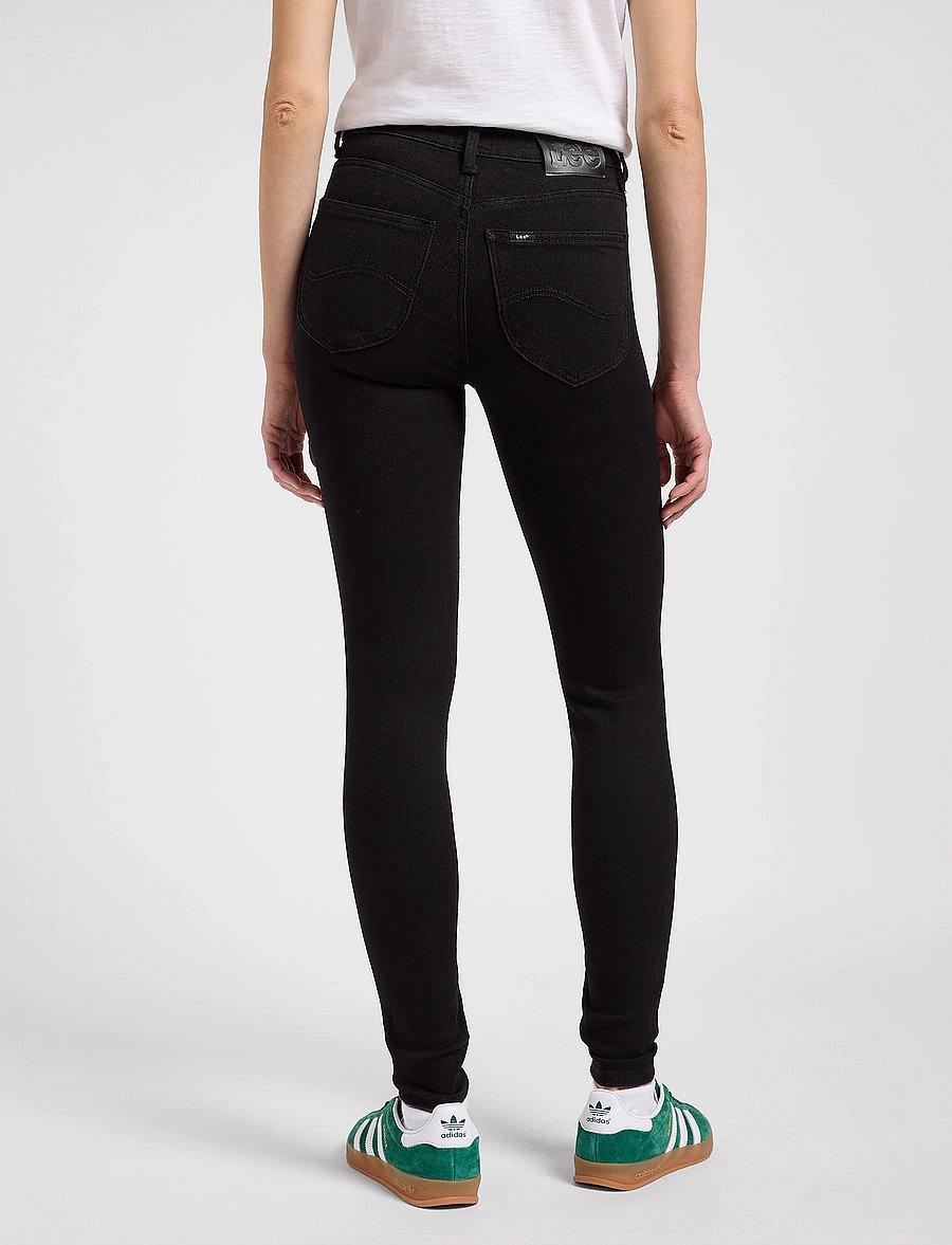 Lee Jeans - Scarlett High - liibuvad teksad - black - 3