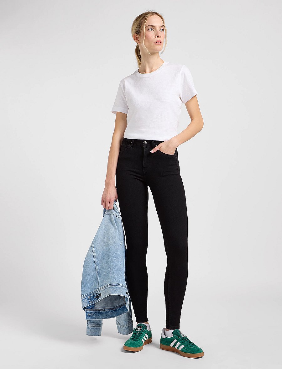 Lee Jeans - Scarlett High - liibuvad teksad - black - 4