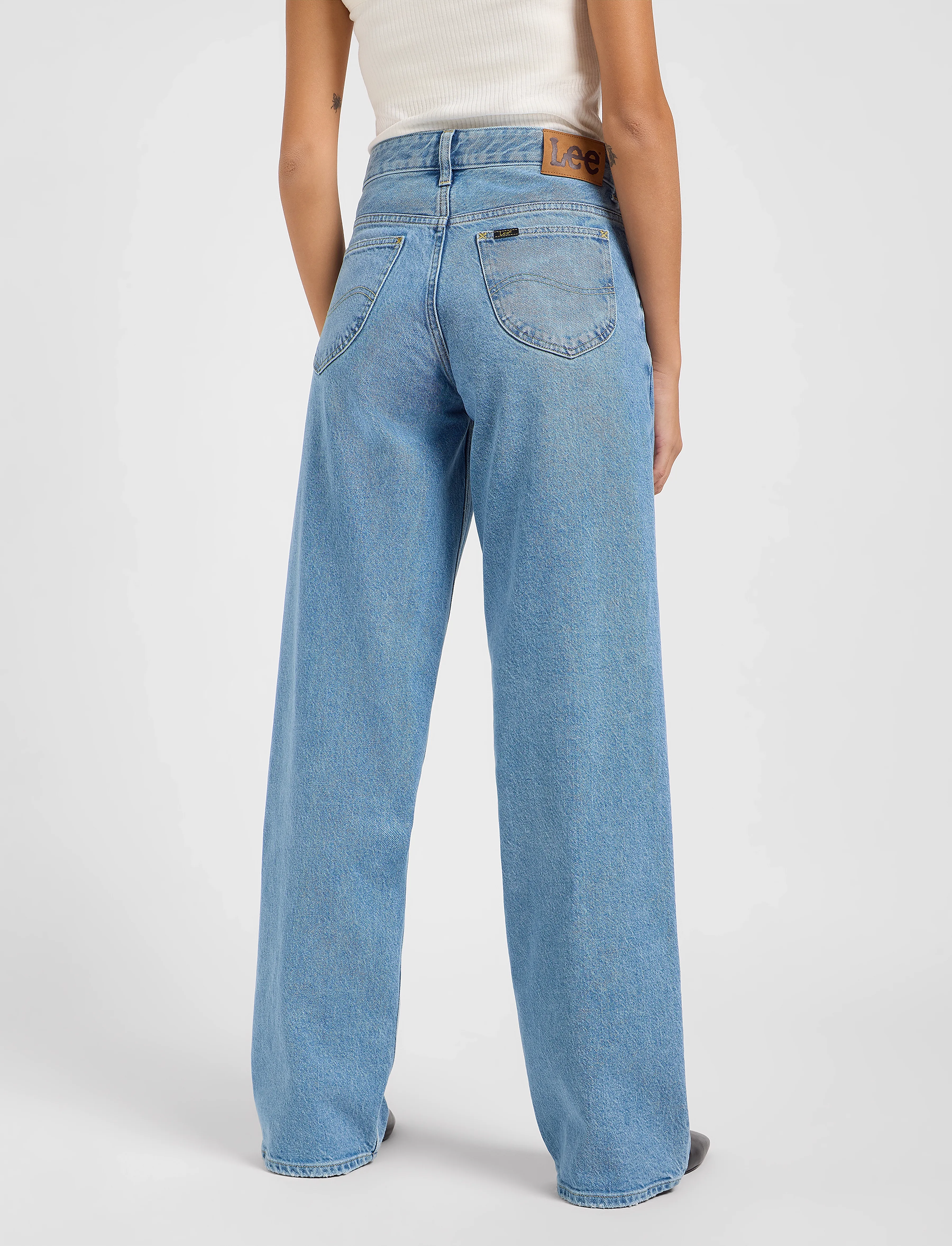 Lee Jeans - Rider Loose - proste dżinsy - blue koi - 3