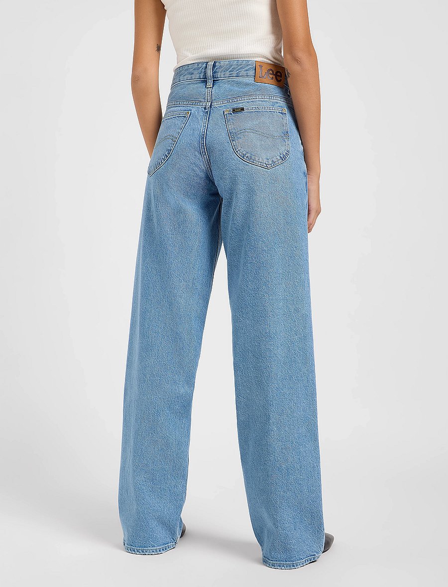 Lee Jeans - Rider Loose - sirge säärega teksad - blue koi - 3