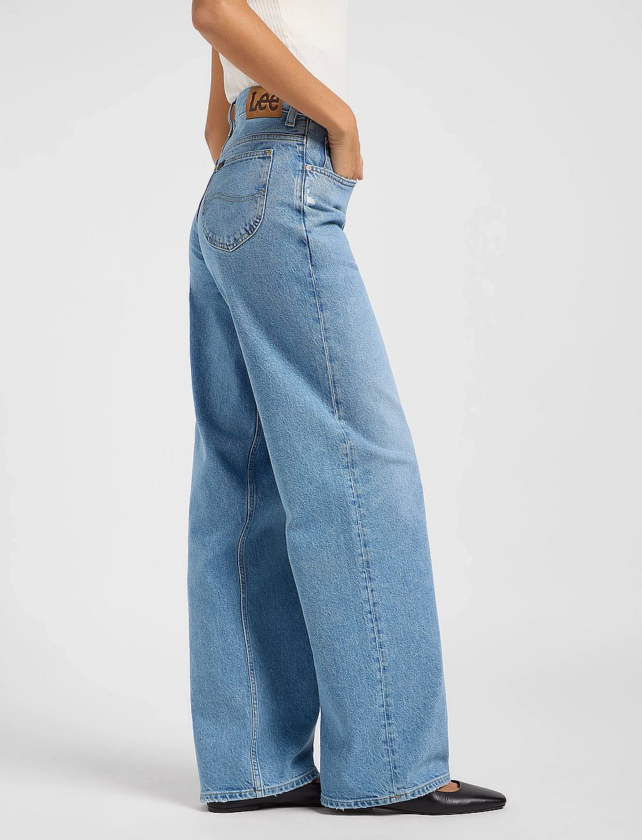 Lee Jeans - Rider Loose - sirge säärega teksad - blue koi - 5