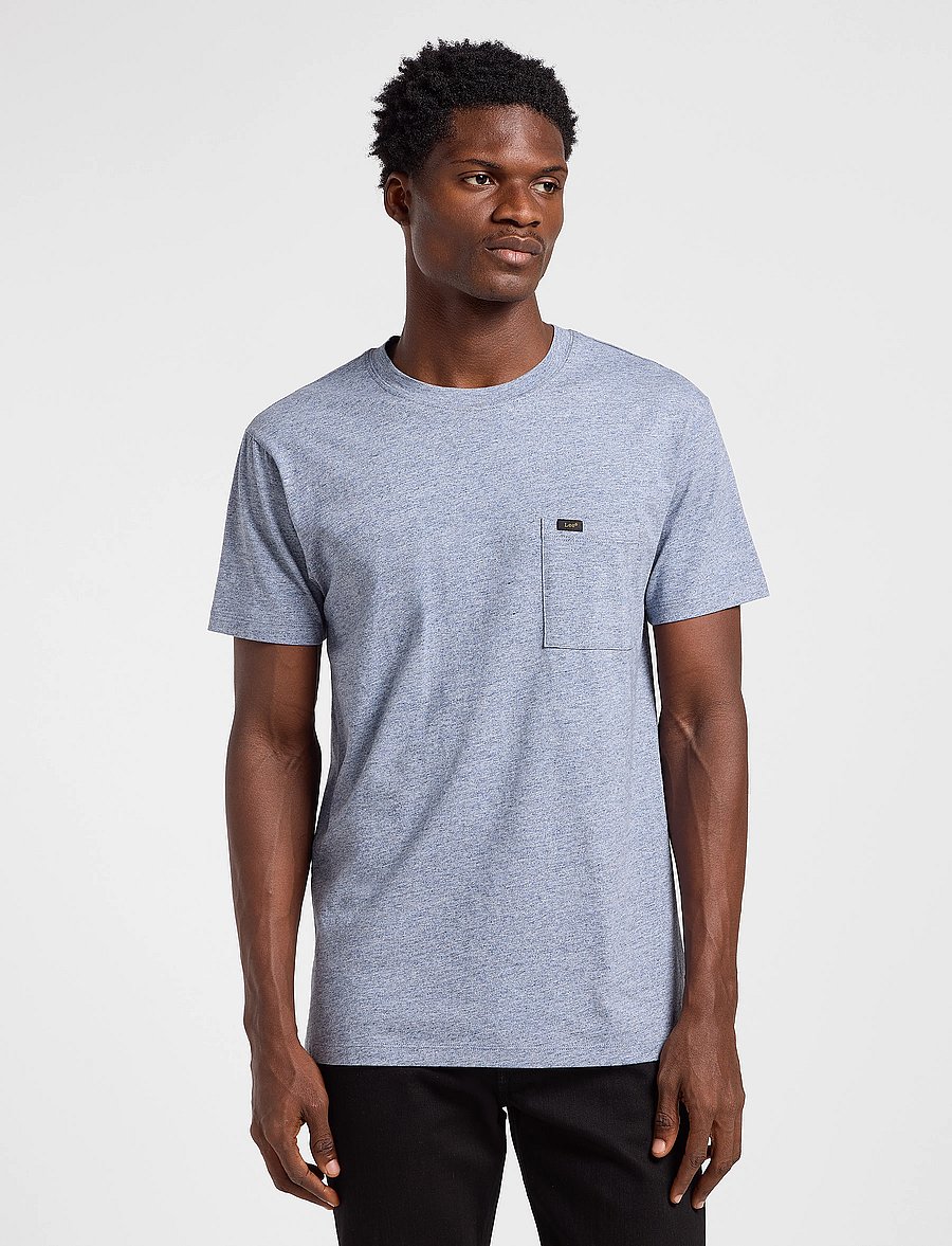 Lee Jeans - Ultimate Pocket Tee - blue mele - 0