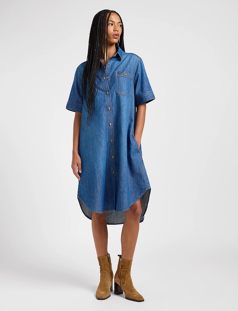 Lee Jeans All Purpose A Line Dress denim dresses shop at Booztlet Lee Jeans All Purpose A Line Dress denim dresses shop at Booztlet