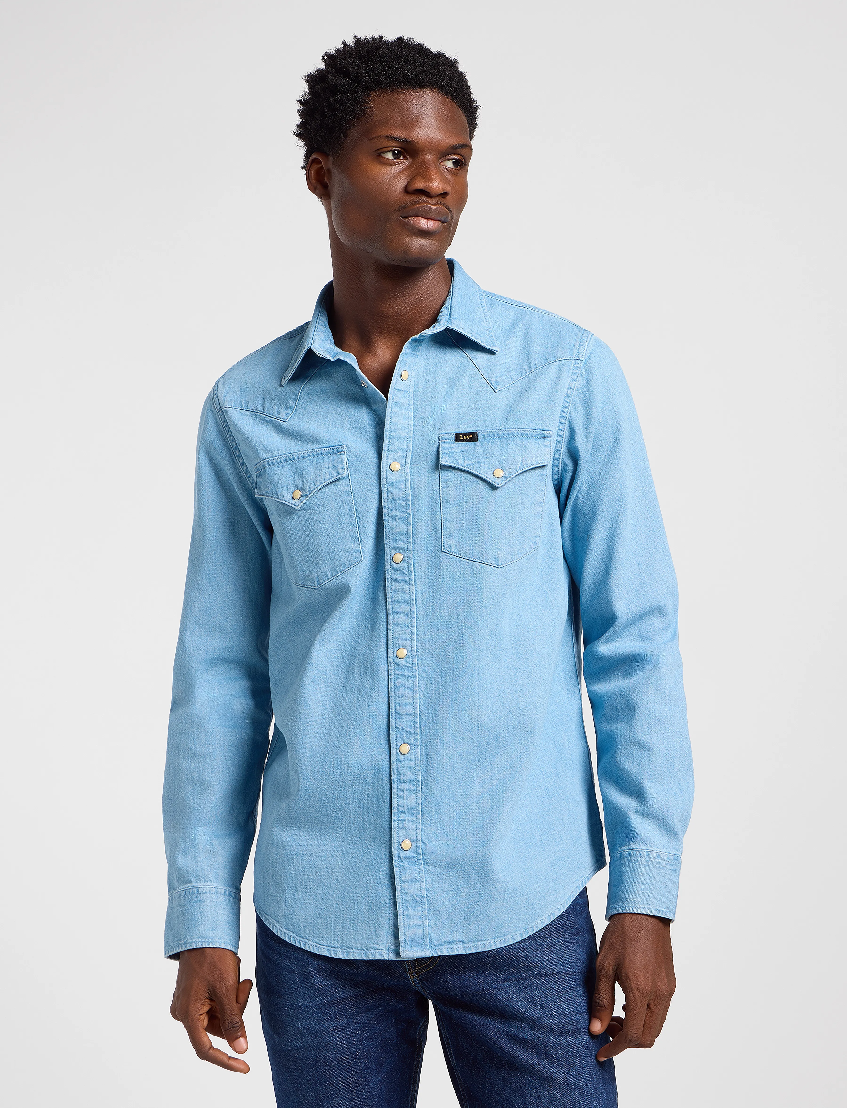 Lee Jeans - REGULAR WESTERN SHIRT - basic skjorter - lakeside wash - 1