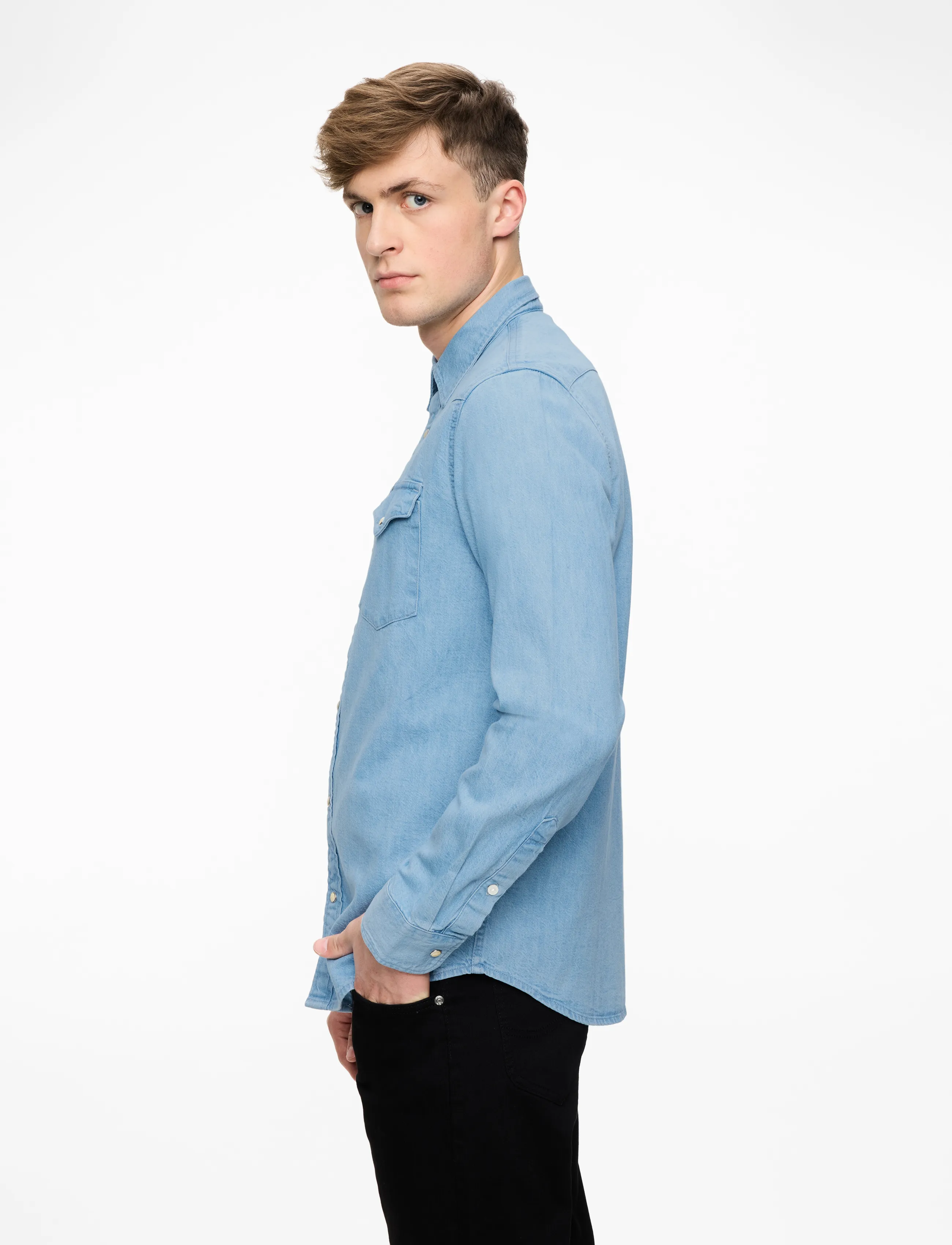 Lee Jeans - REGULAR WESTERN SHIRT - basic skjorter - lakeside wash - 4