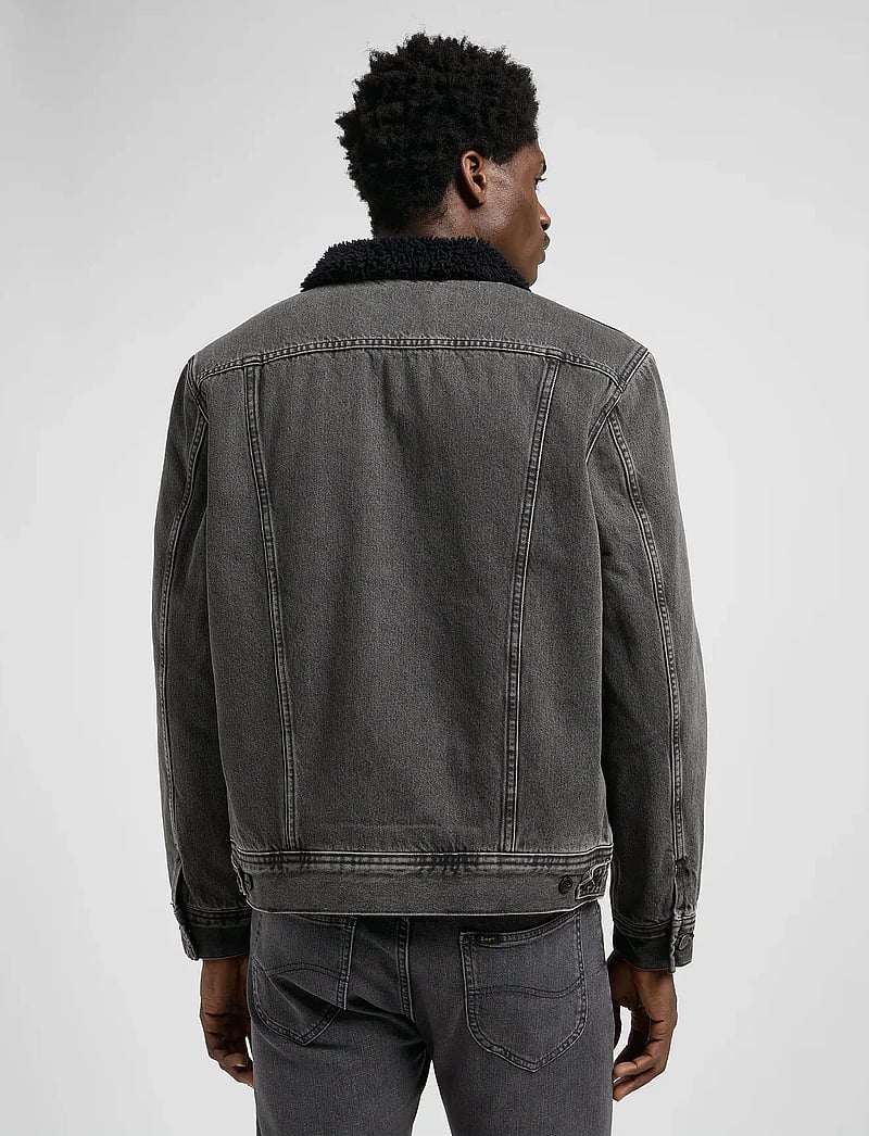 Lee Jeans - SHERPA JACKET - forede denimjakker - deep obsidian - 2